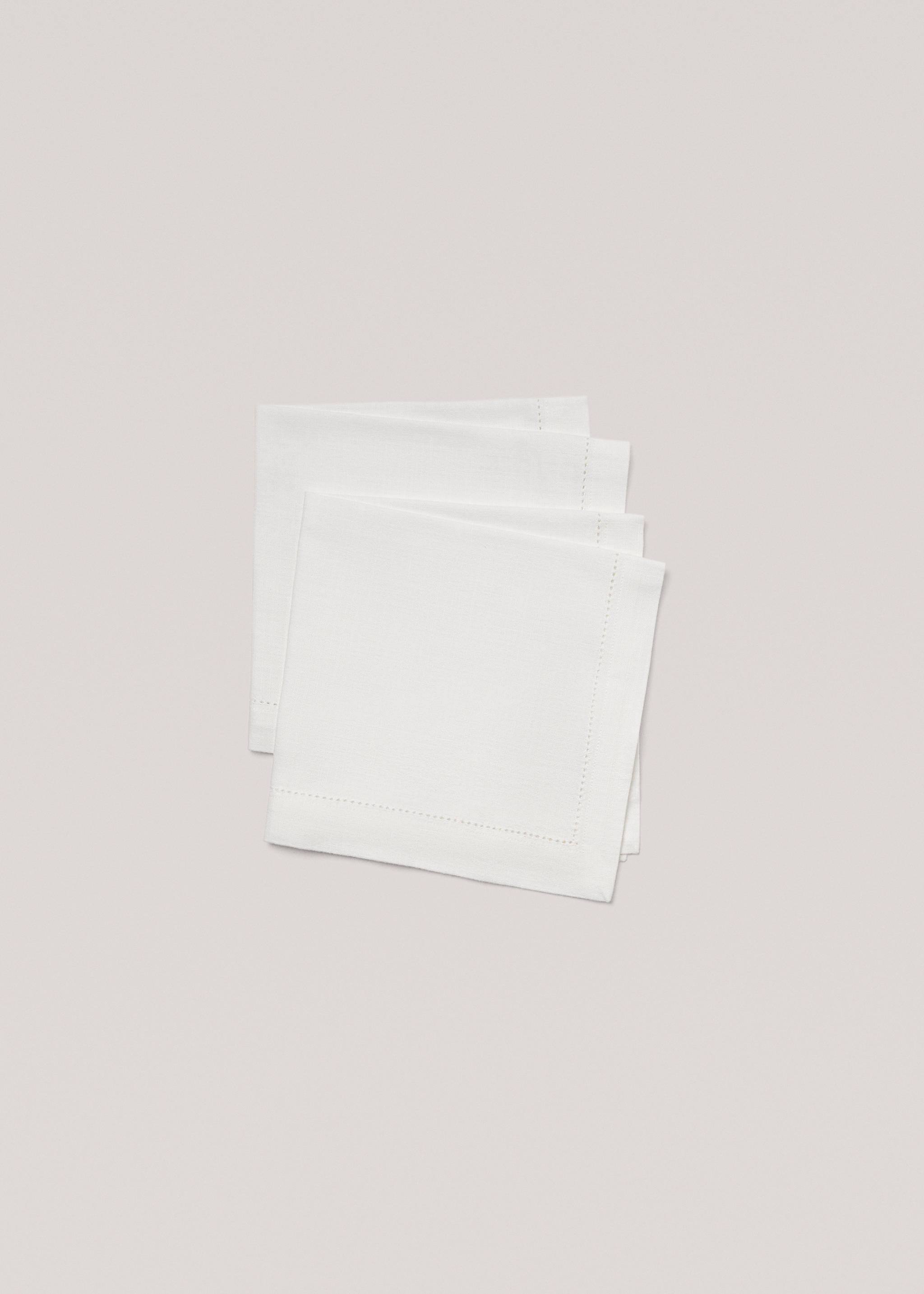 Cotton napkin with hemstitch - Details of the article 1