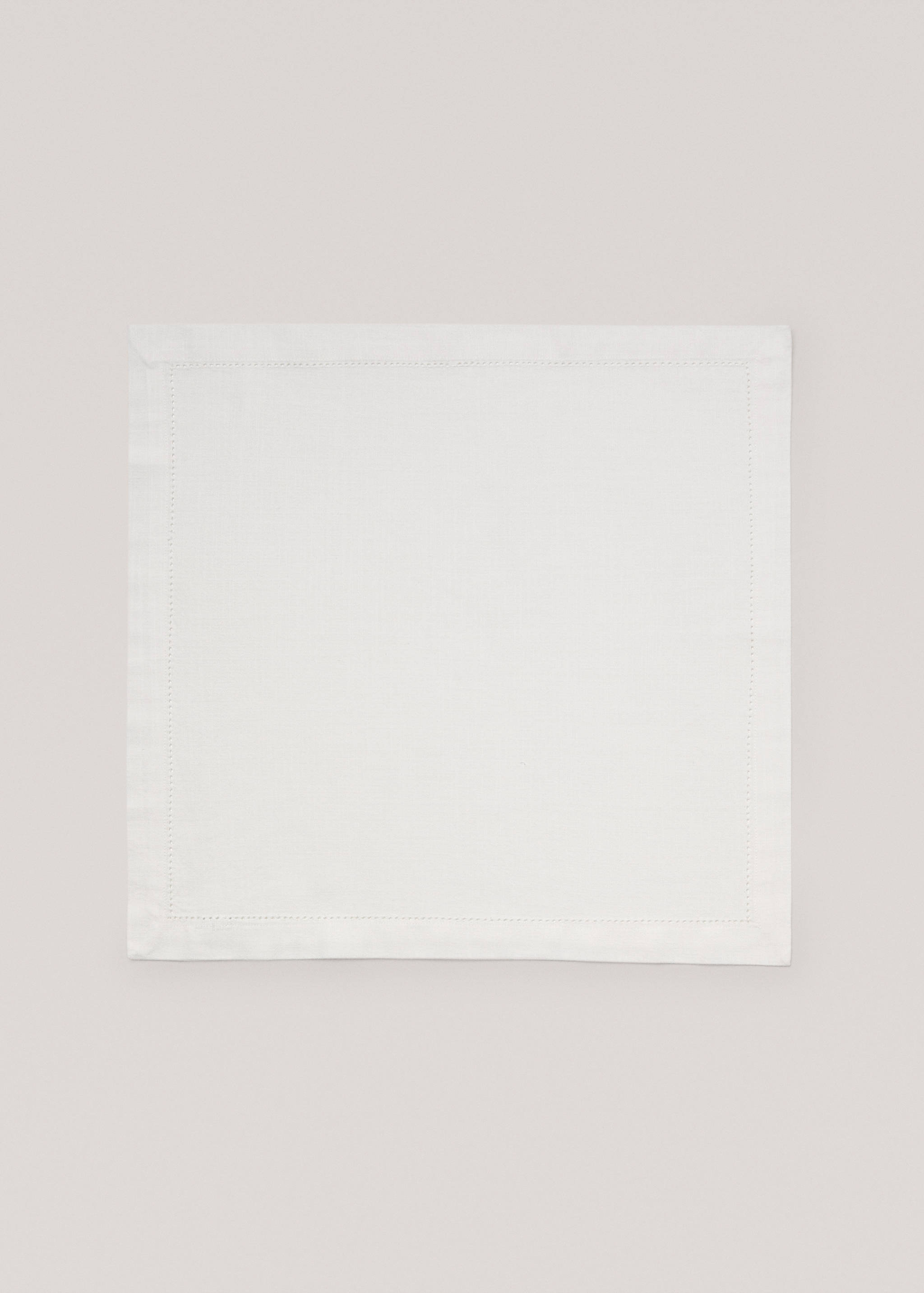 Cotton napkin with hemstitch - Article without model