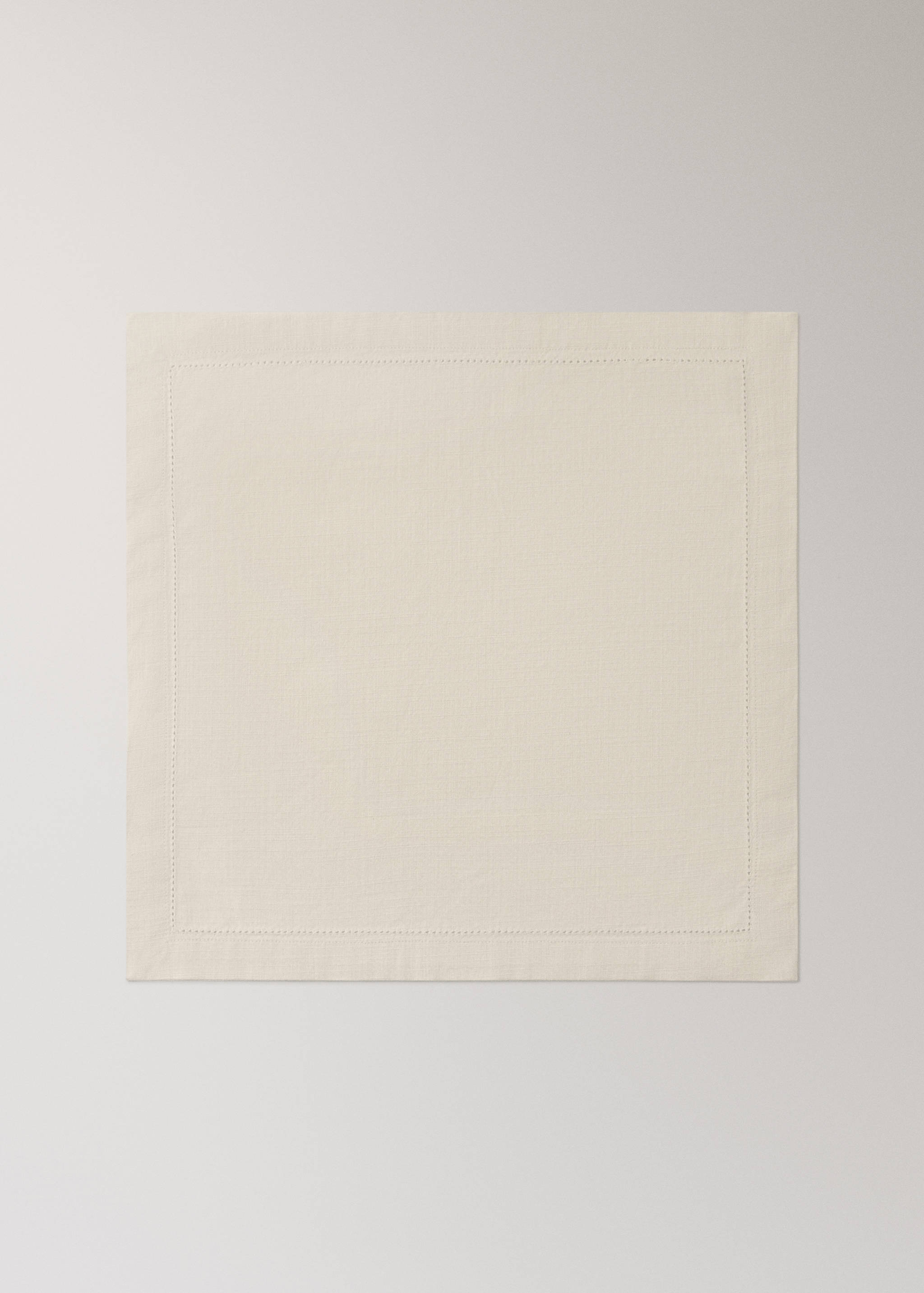 Cotton napkin with hemstitch - Article without model