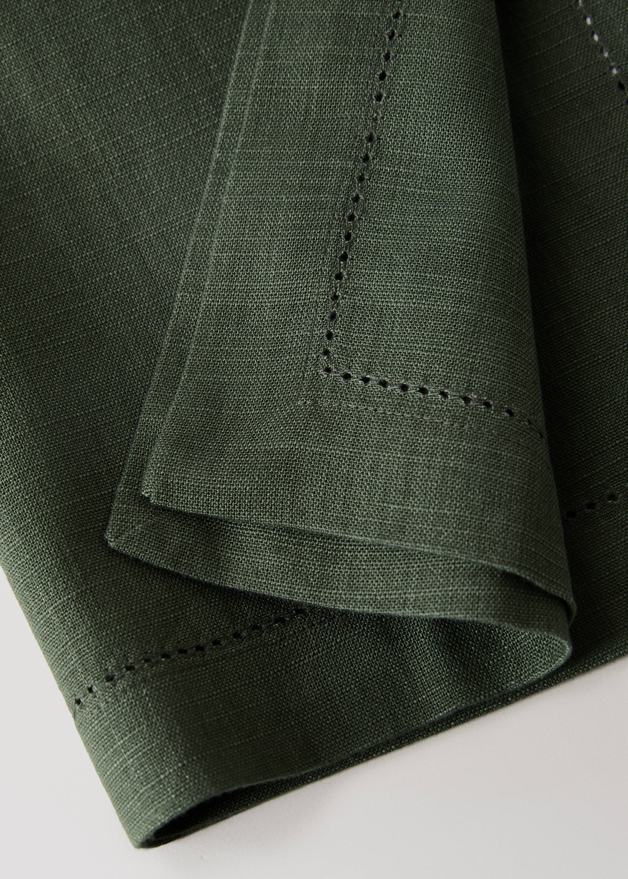 Cotton napkin with hemstitch - Details of the article 2