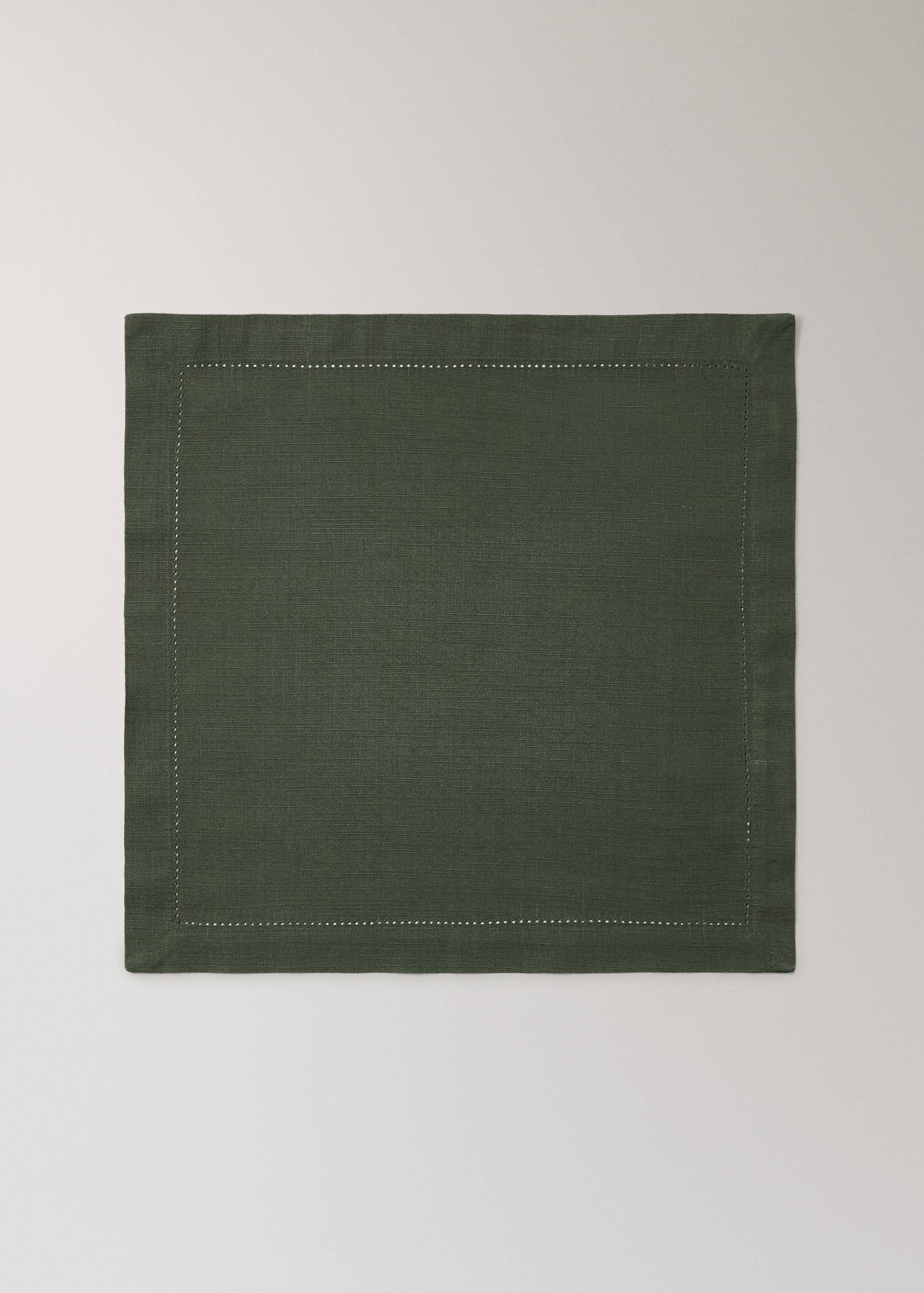 Cotton napkin with hemstitch - Article without model