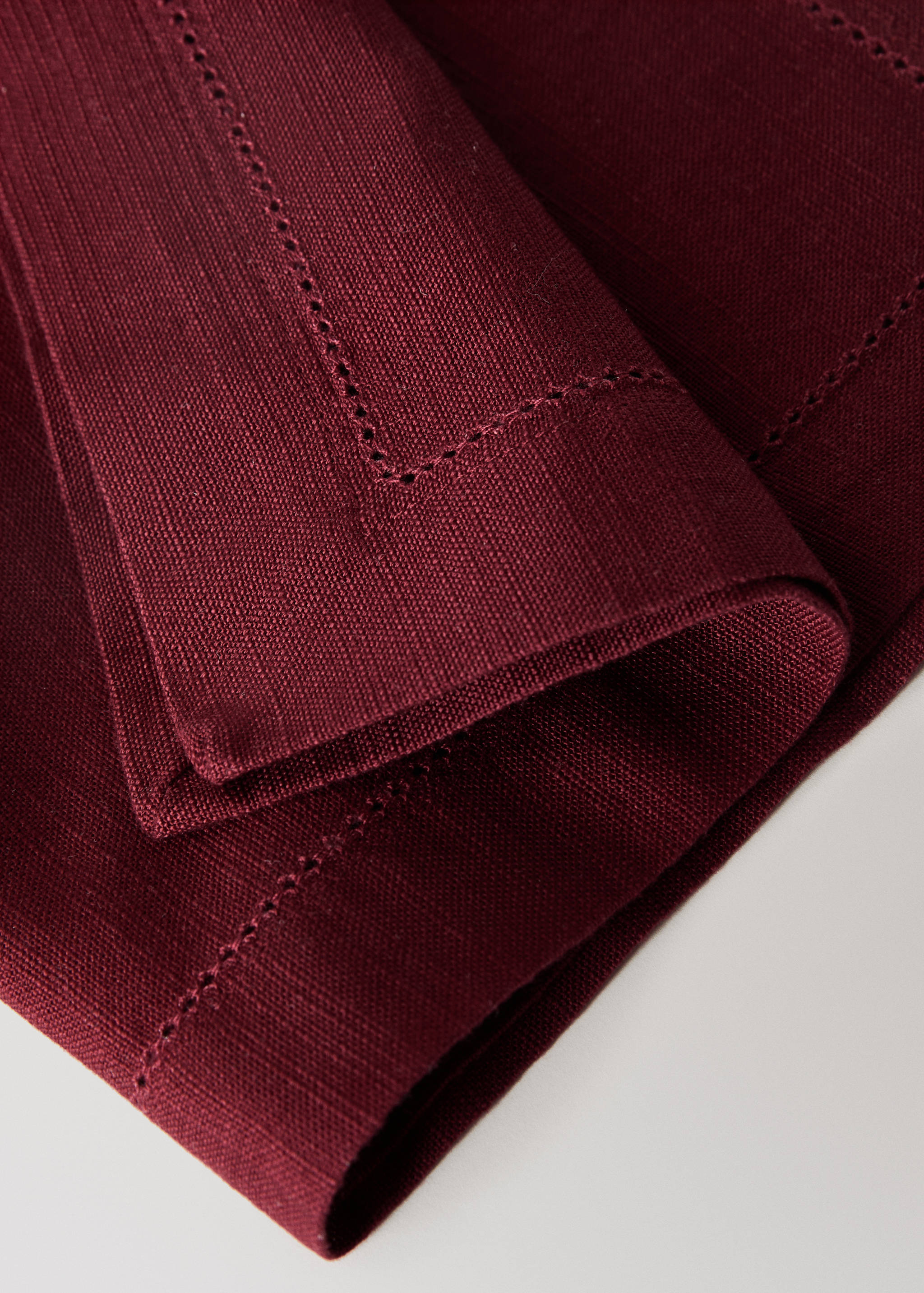 Cotton napkin with hemstitch - Details of the article 2