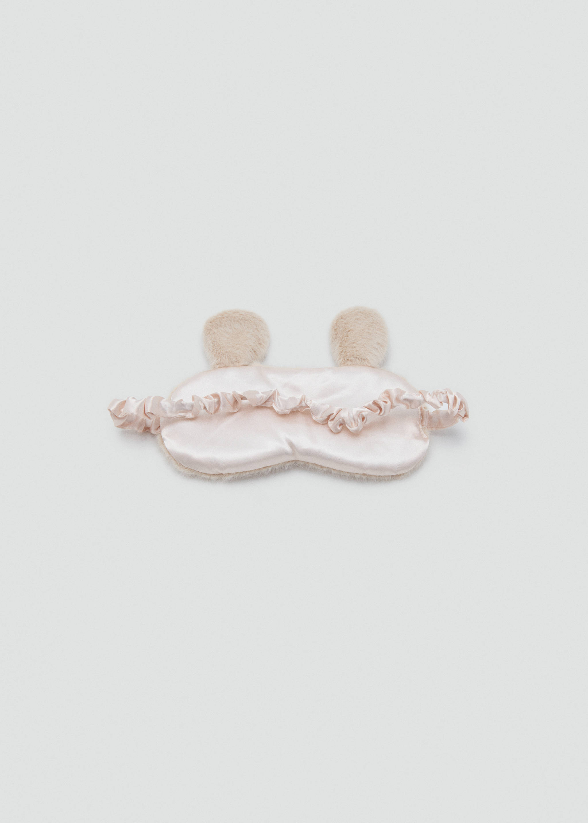 Animal-print fur-effect eye mask - Medium plane