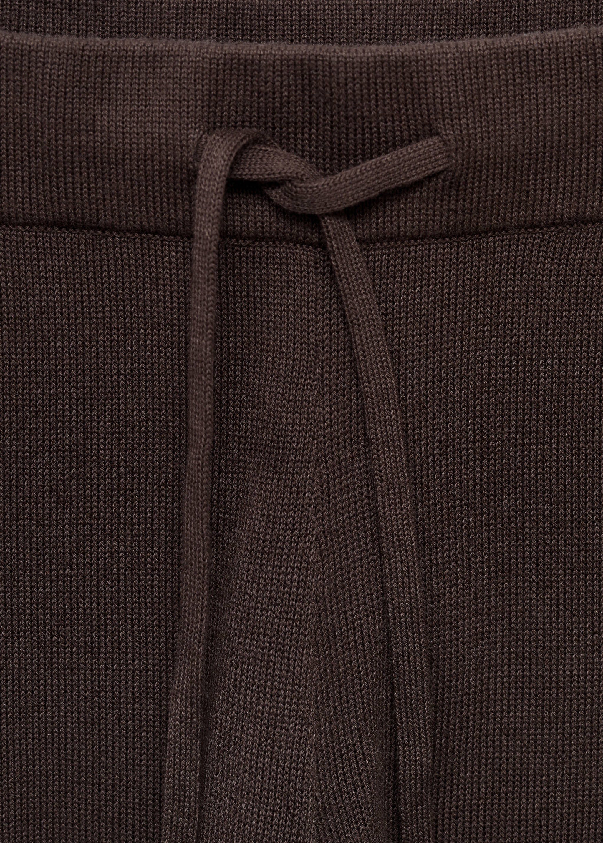 Cotton knitted turn-up trousers - Details of the article 8
