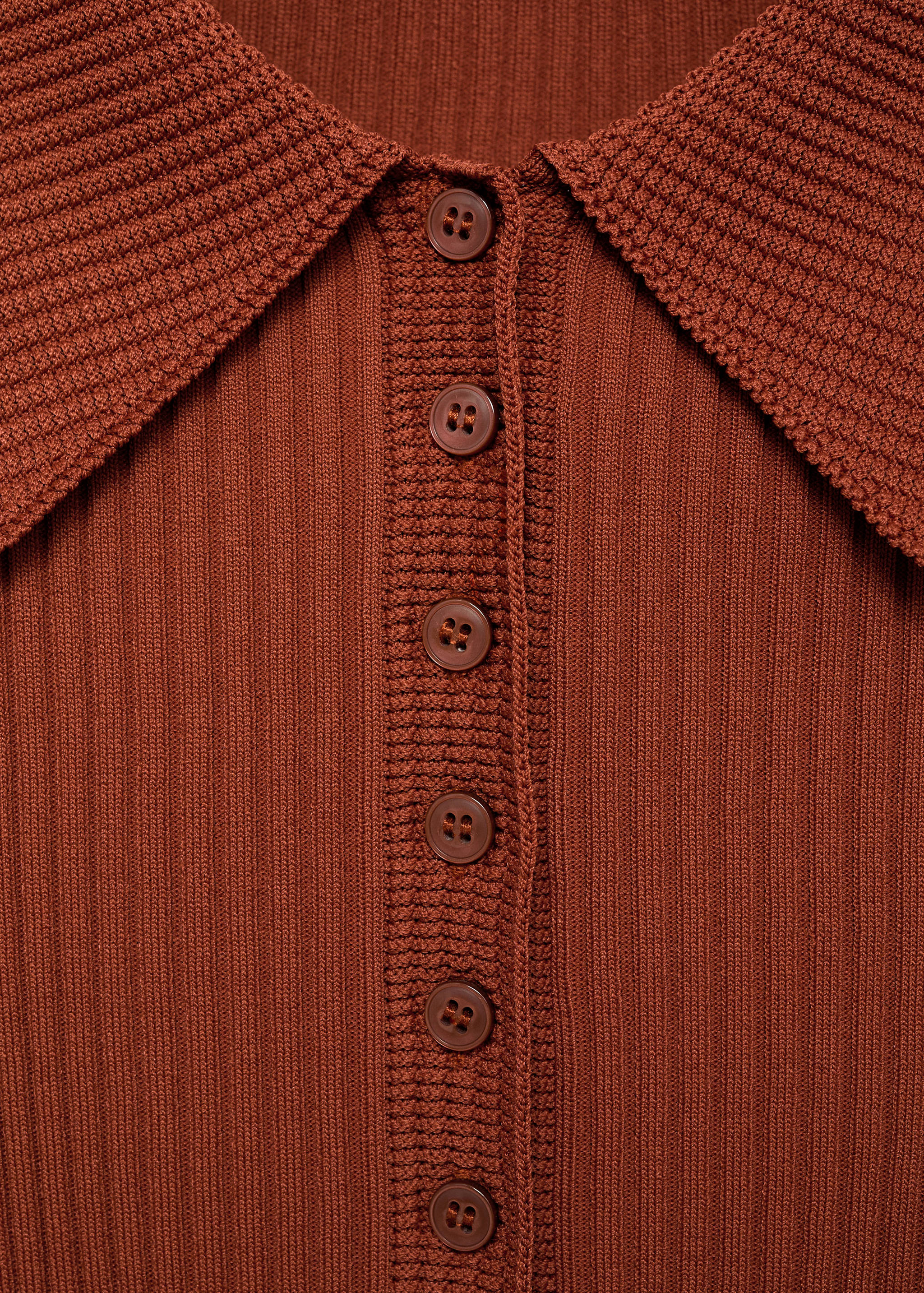 Jersey canalé cuello polo - Detalle del artículo 8