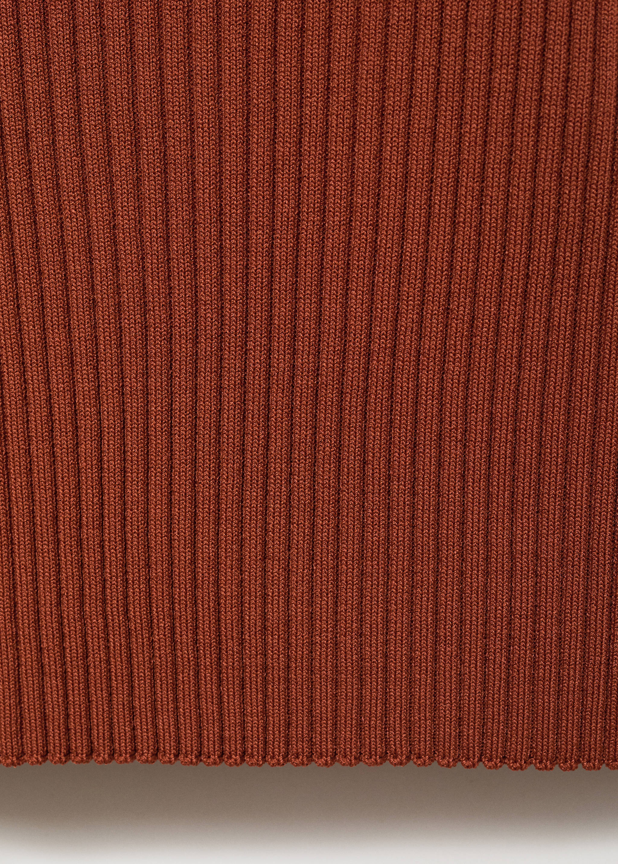Jersey canalé cuello polo - Detalle del artículo 0