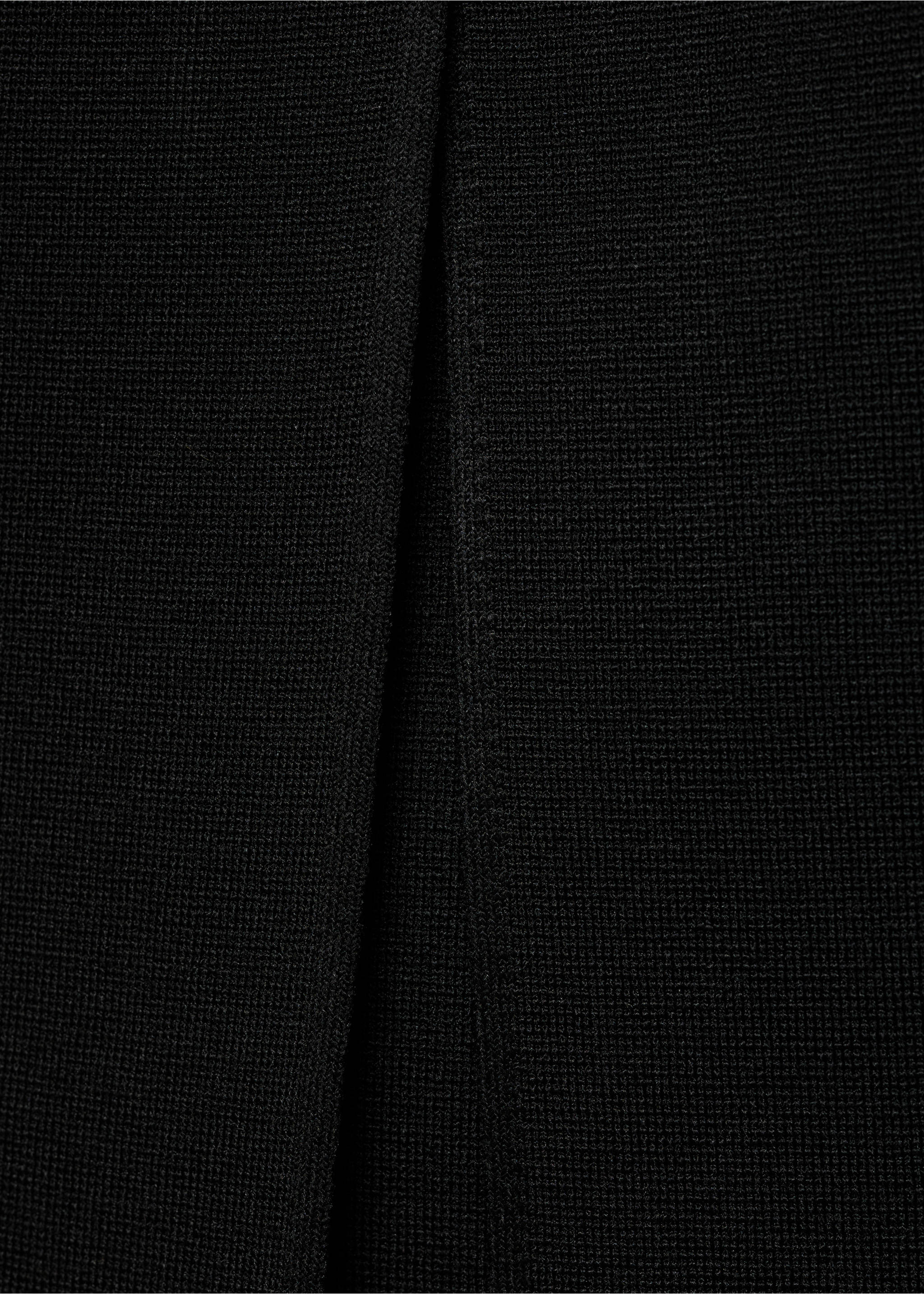 Trägerloses Kleid mit Juwelenknöpfen - Detail des Artikels 0, Schwarz. Ref: 17054139-00.