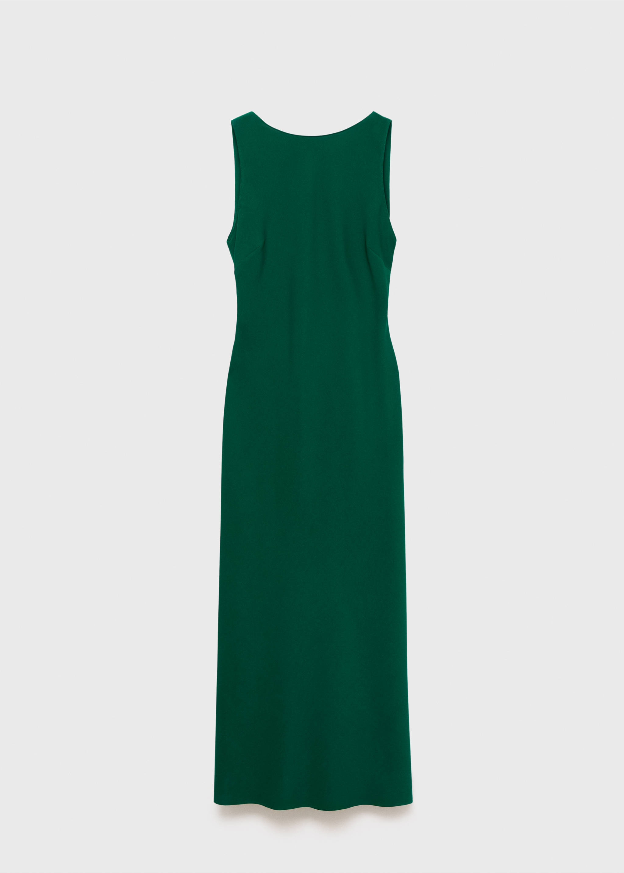 Midi-dress with open back - Article without model, Green. Ref: 17054140-00.