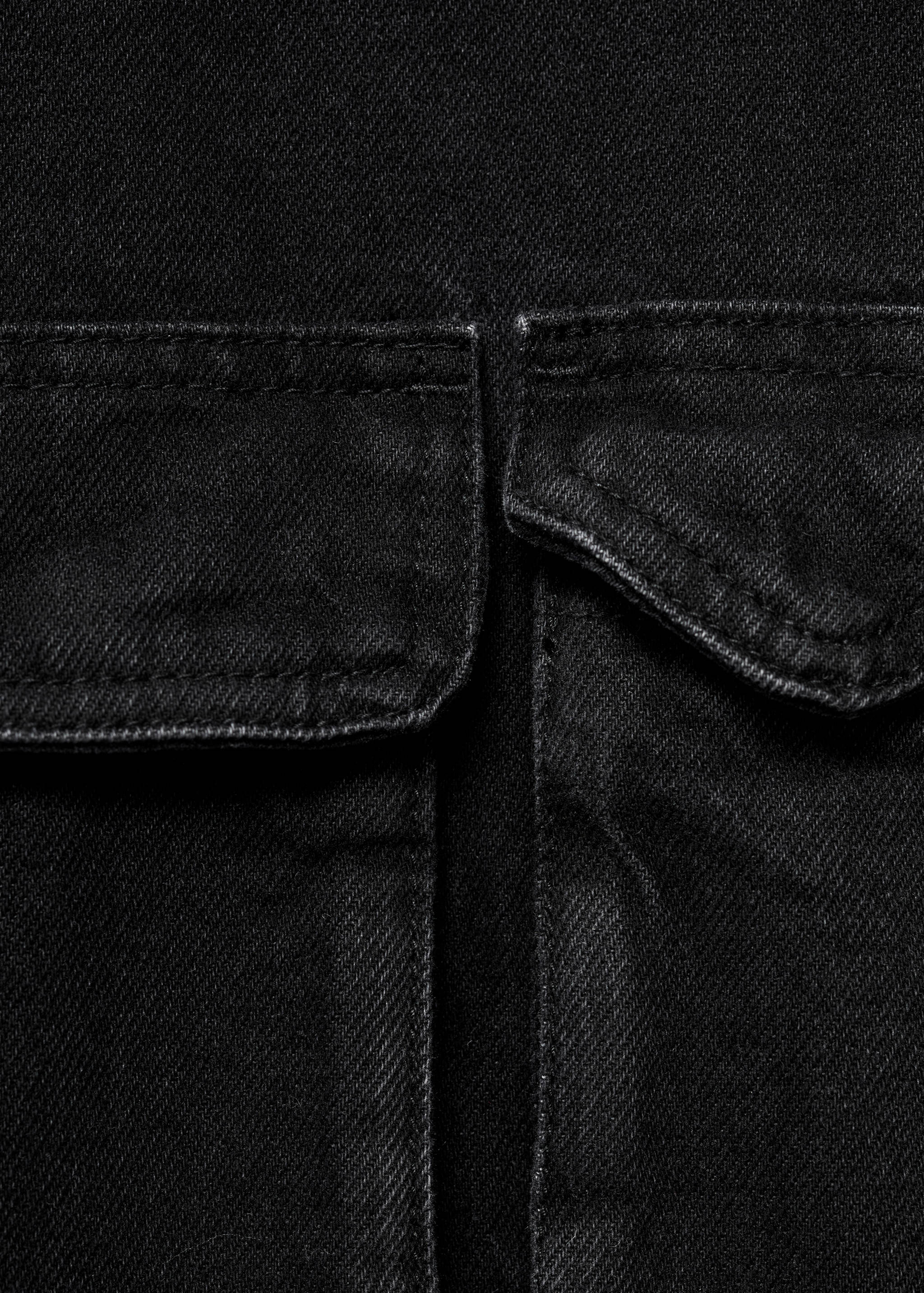 Oversized denim parka with pockets - Details of the article 8