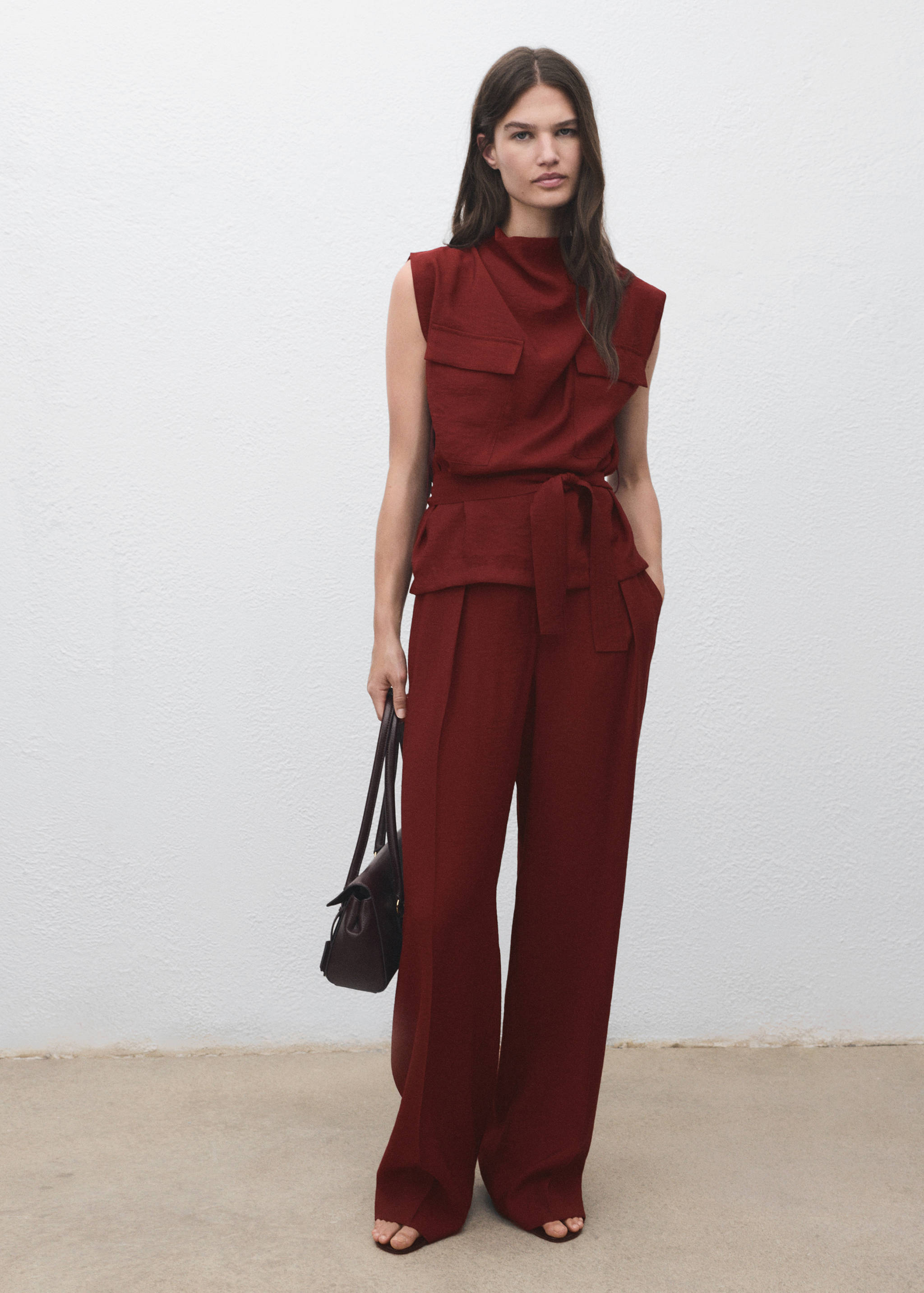 Pantalon droit pinces - Plan général