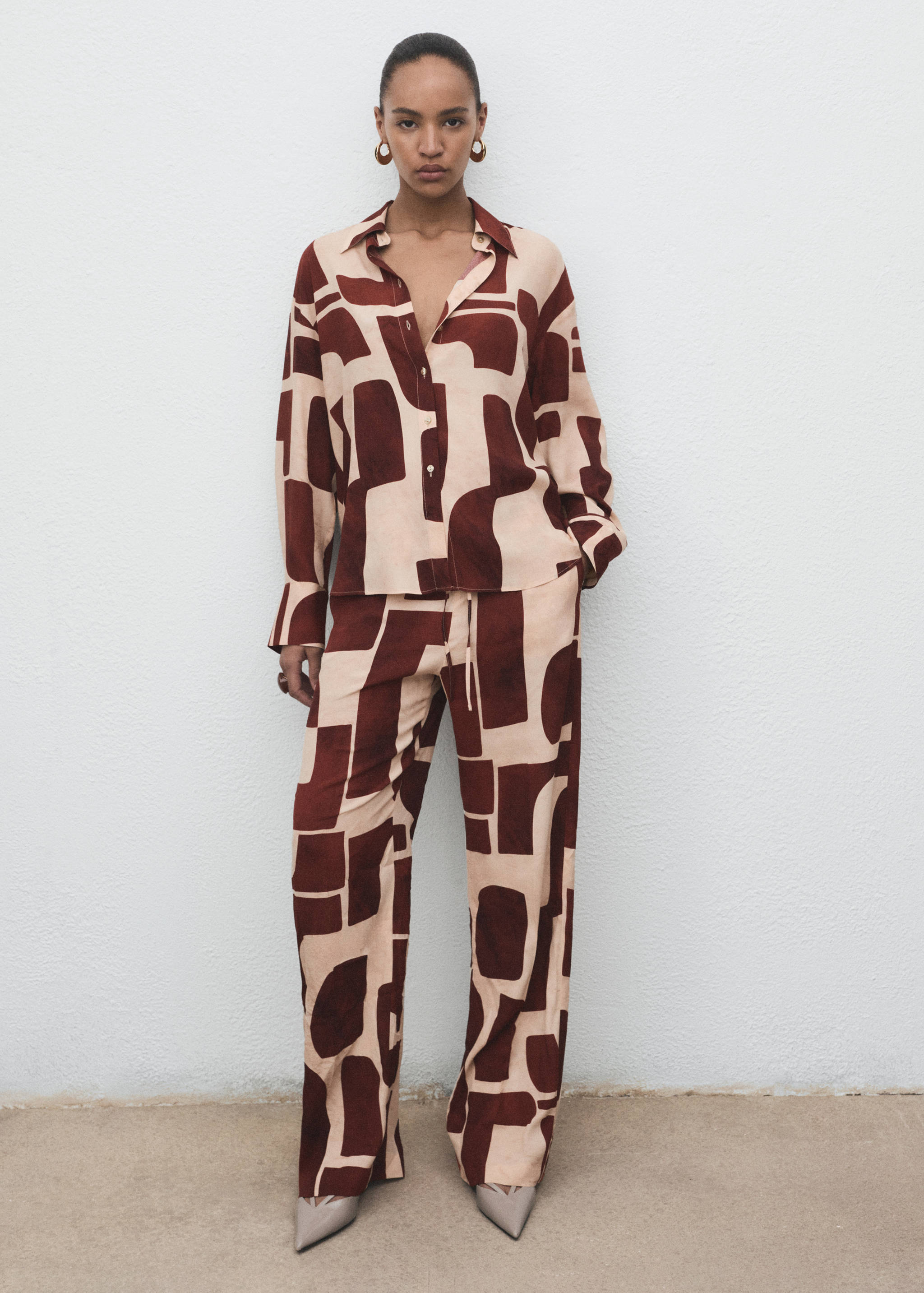 Chemise à imprimé géométrique - Plan général