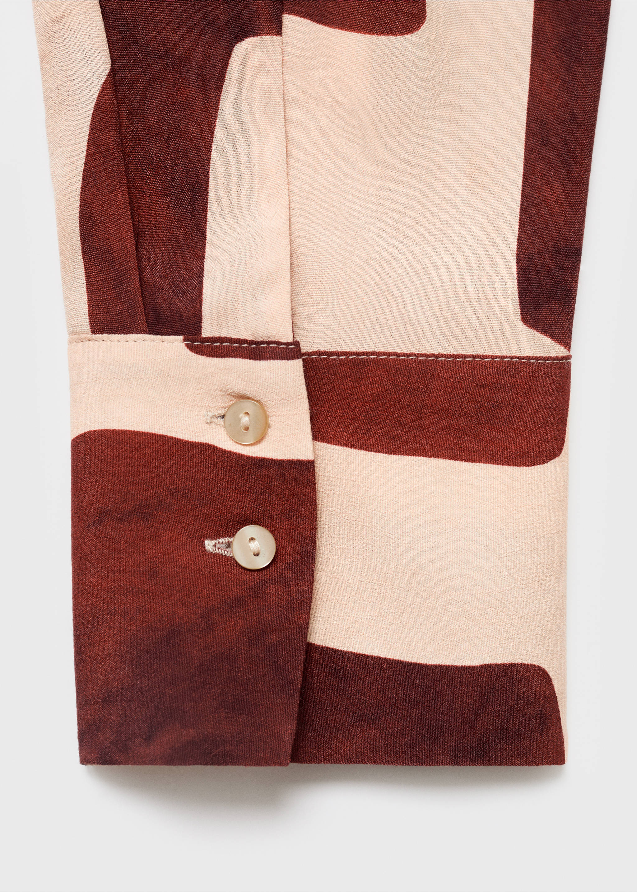 Chemise à imprimé géométrique - Détail de l'article 0, Écru. Ref: 17054144-00.