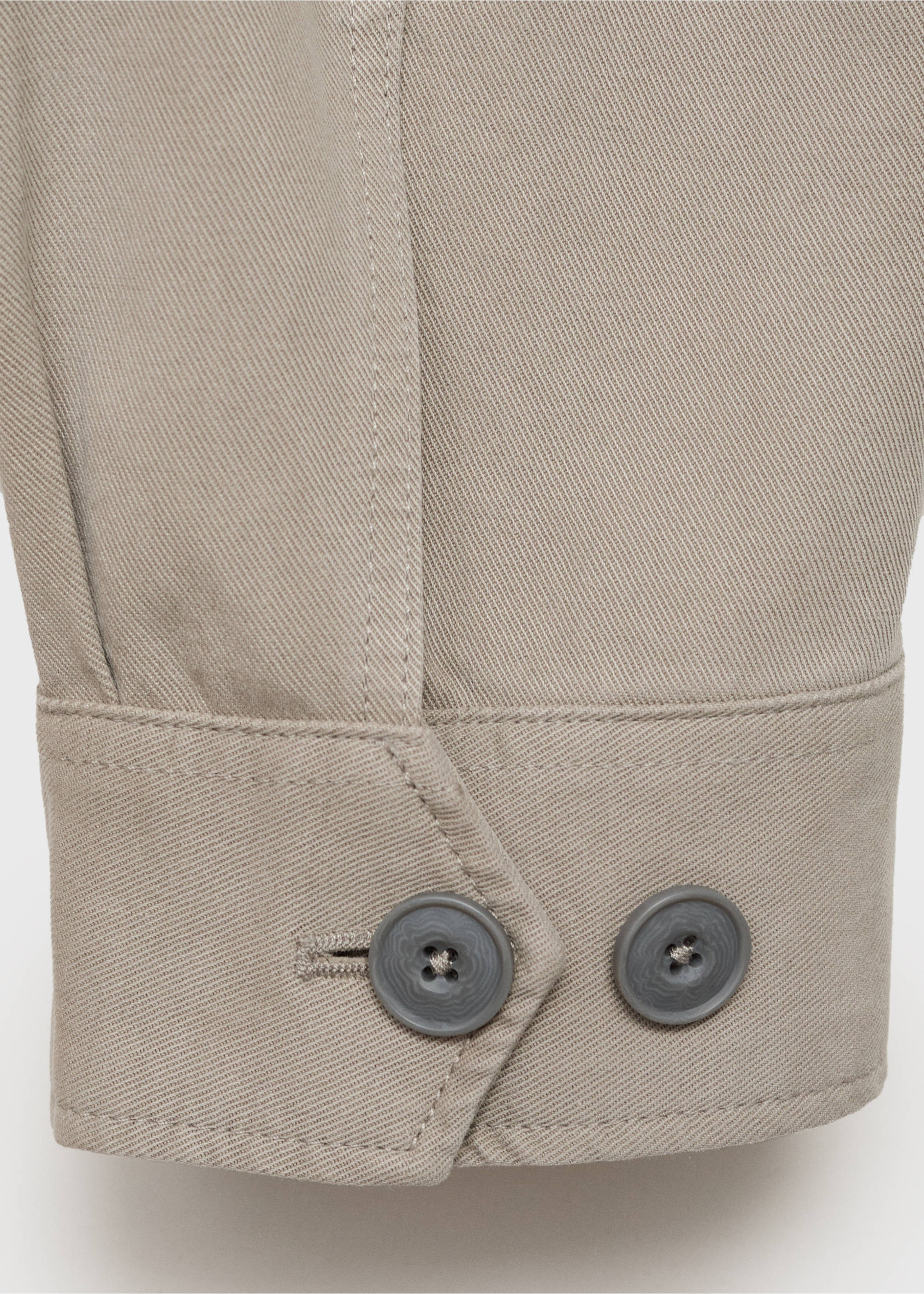 Lyocell-Baumwolljacke mit Taschen - Detail des Artikels 0, Hellgrau/Pastellgrau. Ref: 17054405-00.