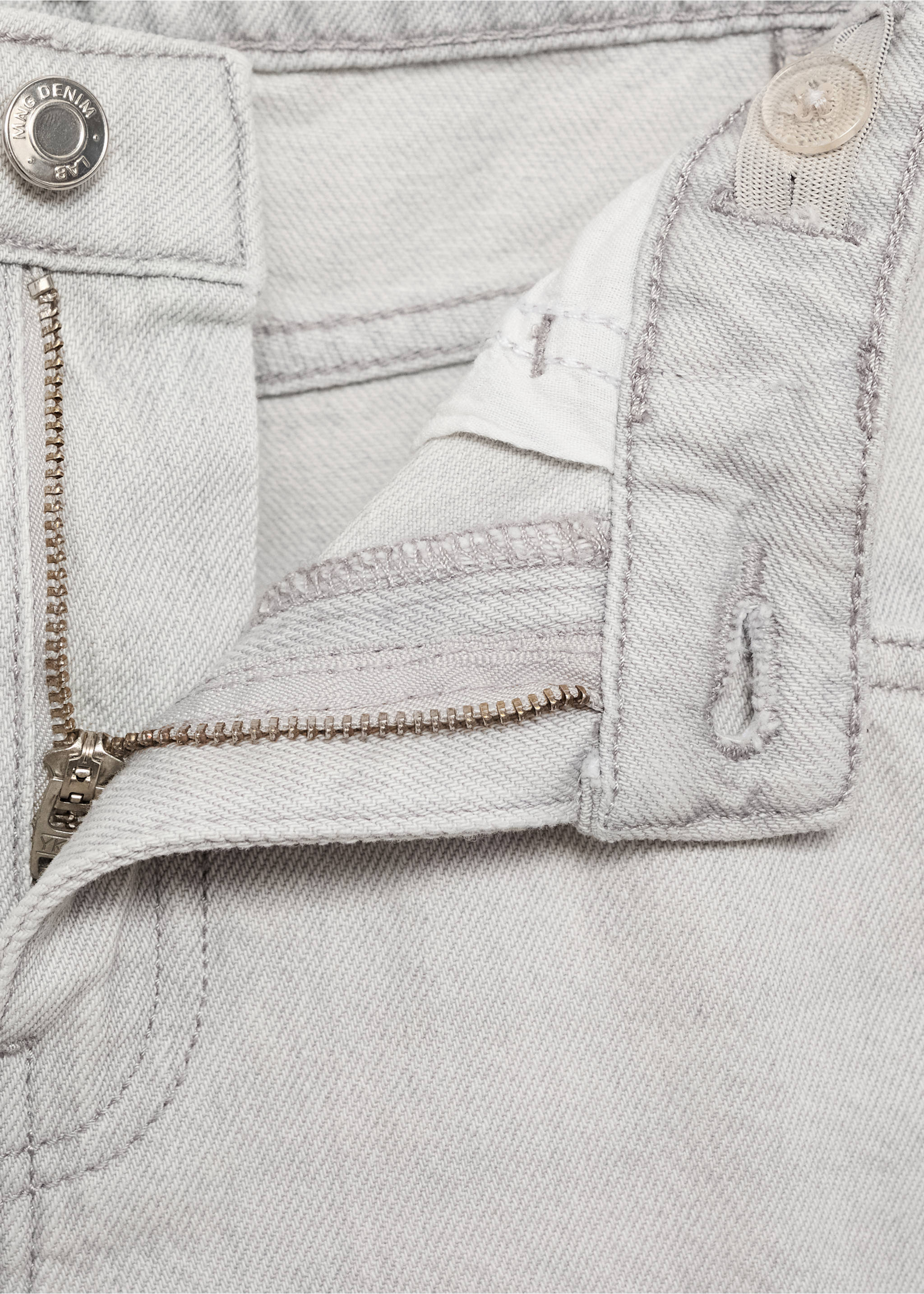 Mid-rise balloon jeans - Details of the article 8, Denim Grey. Ref: 17054407-00.