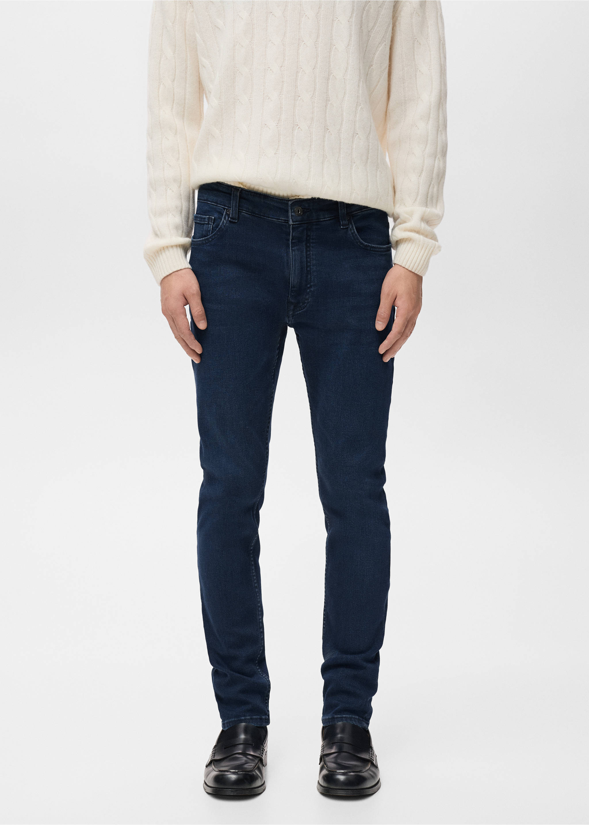 Jude skinny-fit jeans - Medium plane, Deep Dark Blue. Ref: 17054409-00.