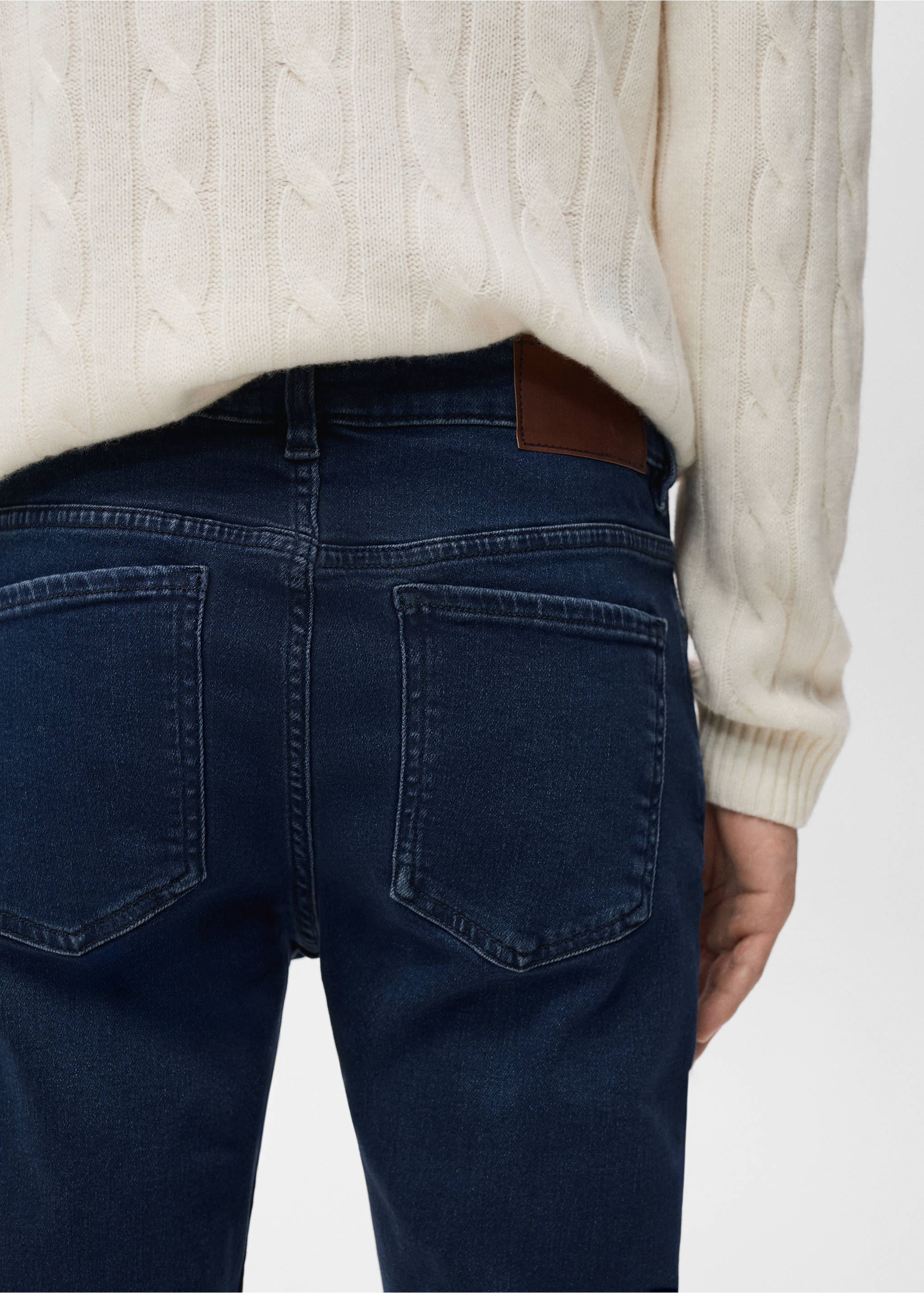 Jude skinny-fit jeans - Details of the article 2, Deep Dark Blue. Ref: 17054409-00.