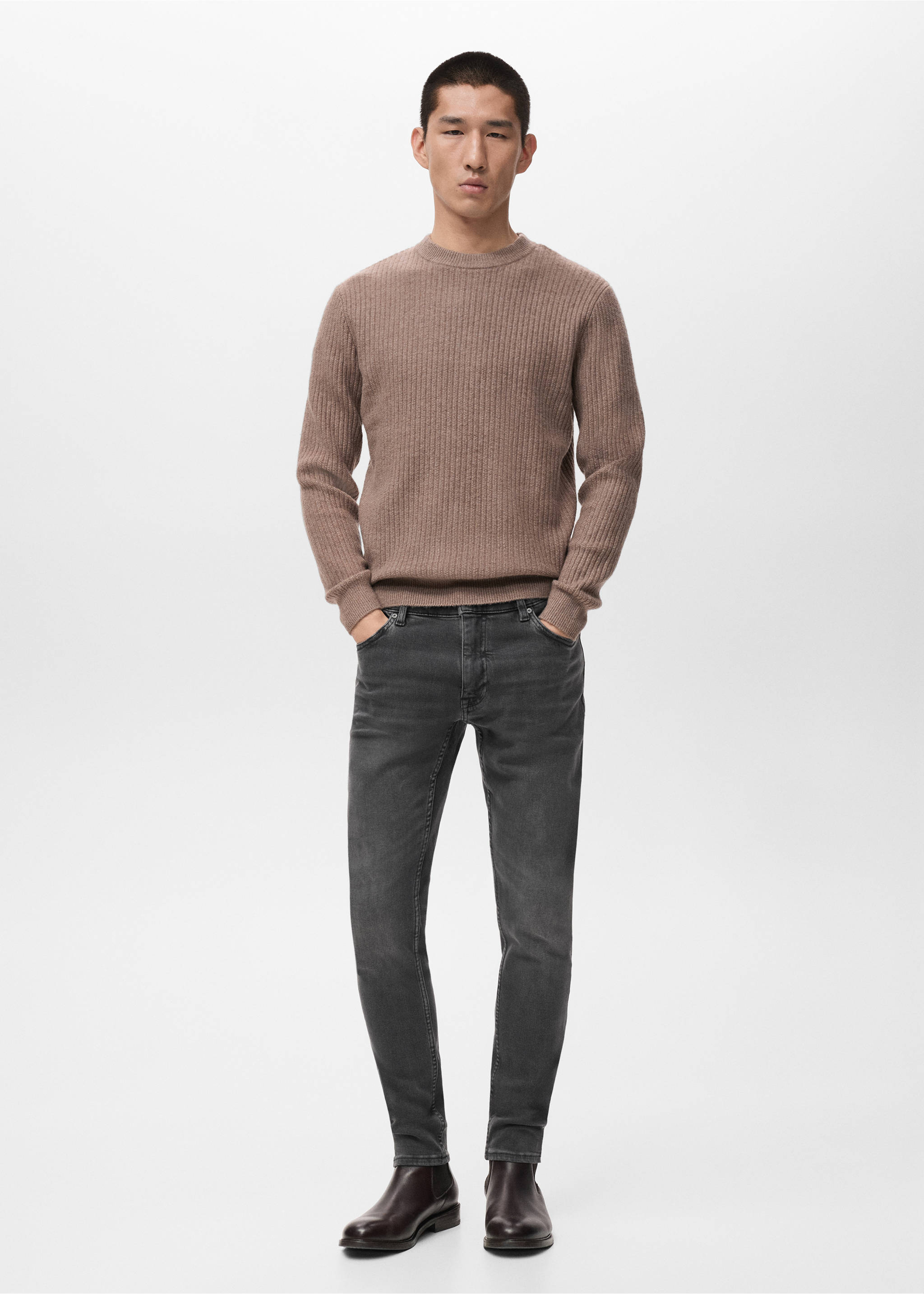 Jude skinny-fit jeans - General plane, Open Grey. Ref: 17054411-00.