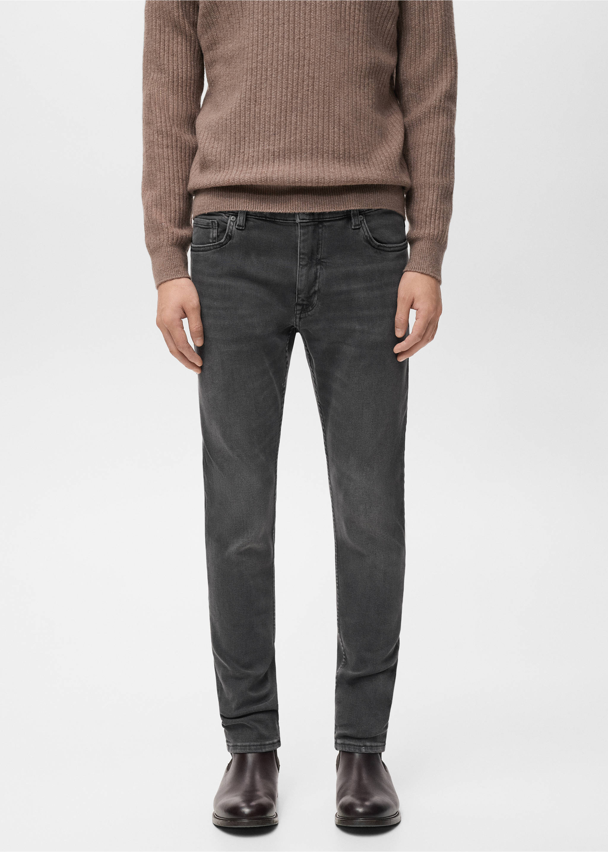 Jude skinny-fit jeans - Medium plane, Open Grey. Ref: 17054411-00.
