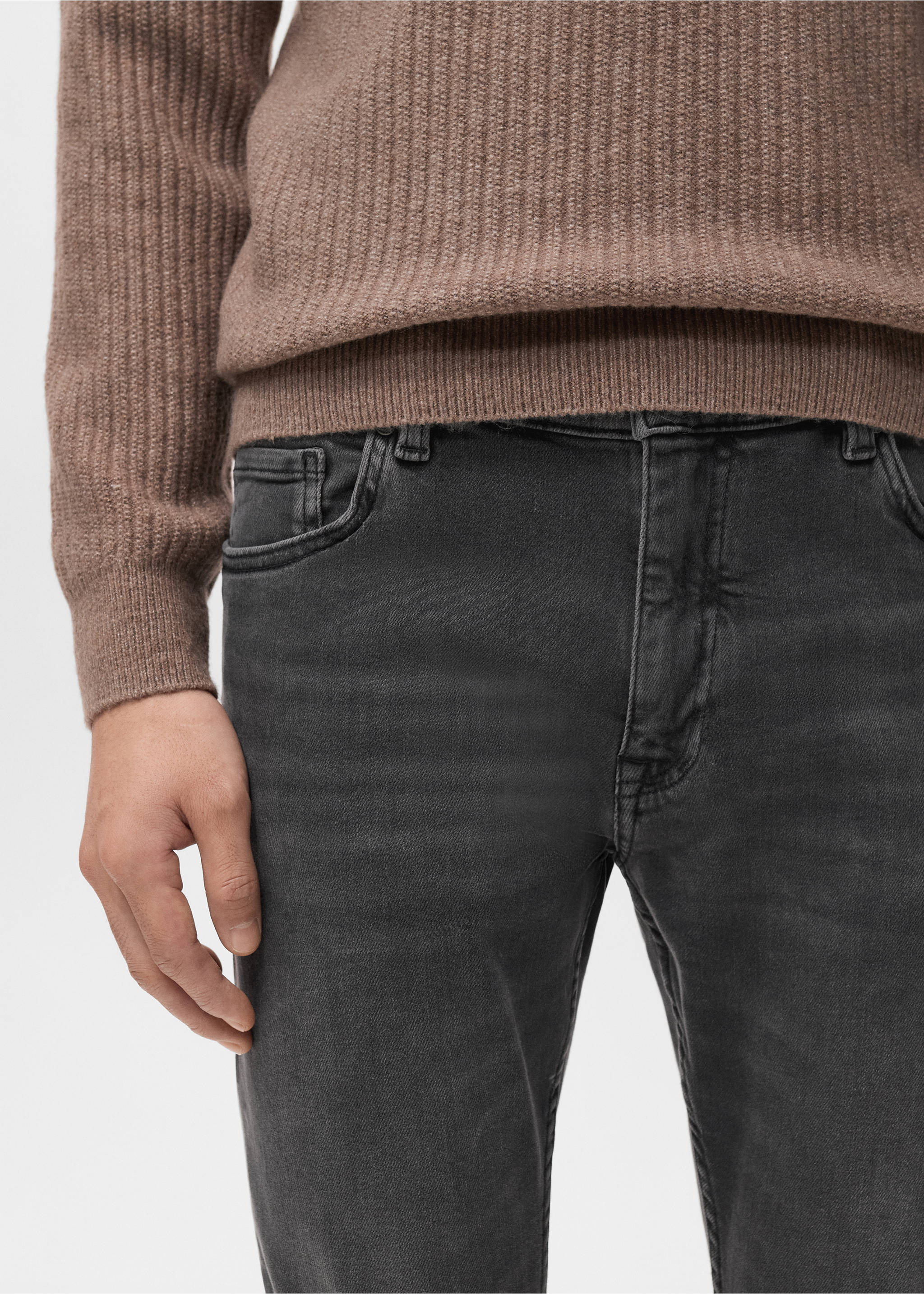 Jude skinny-fit jeans - Details of the article 1, Open Grey. Ref: 17054411-00.