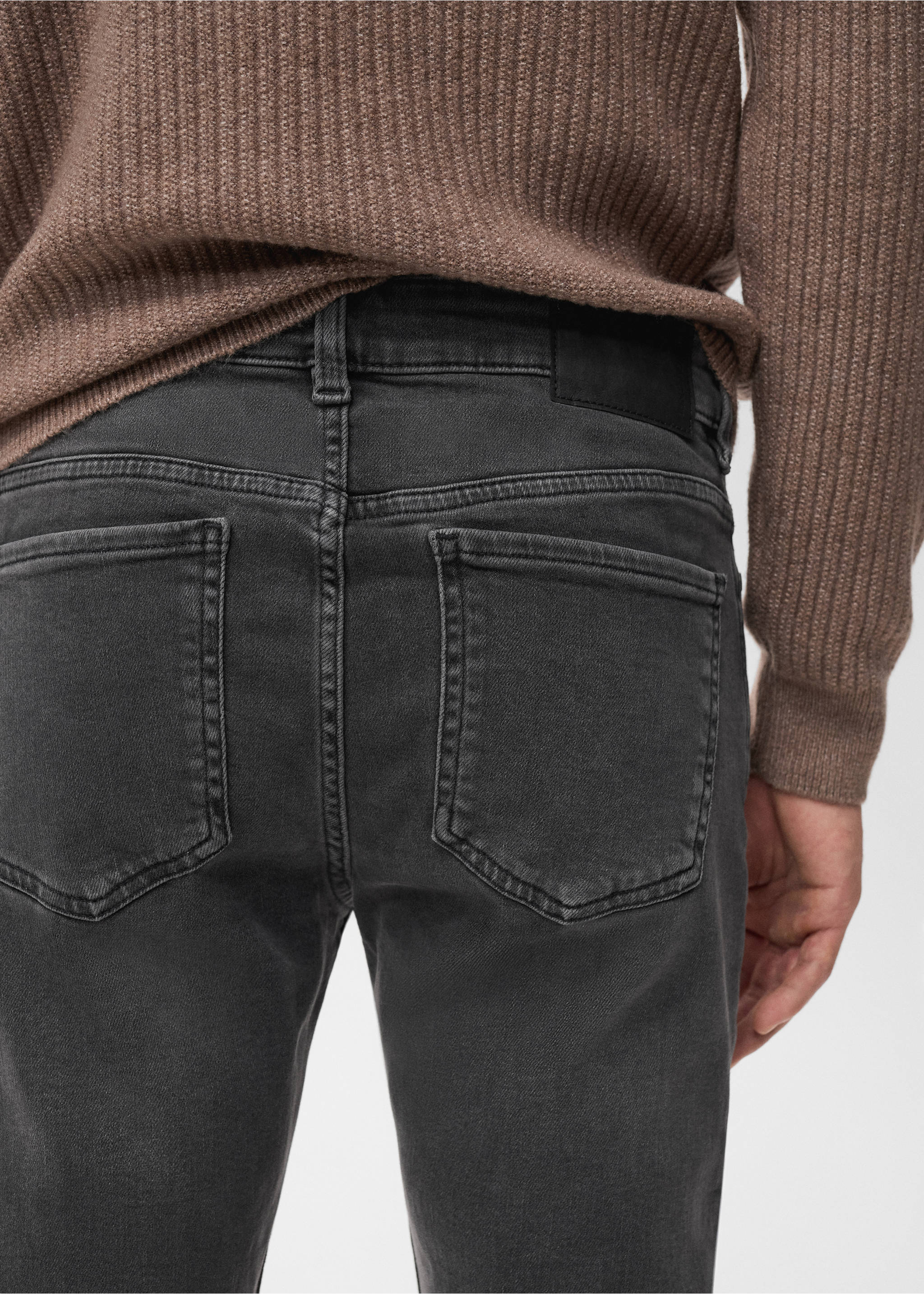 Jude skinny-fit jeans - Details of the article 3, Open Grey. Ref: 17054411-00.