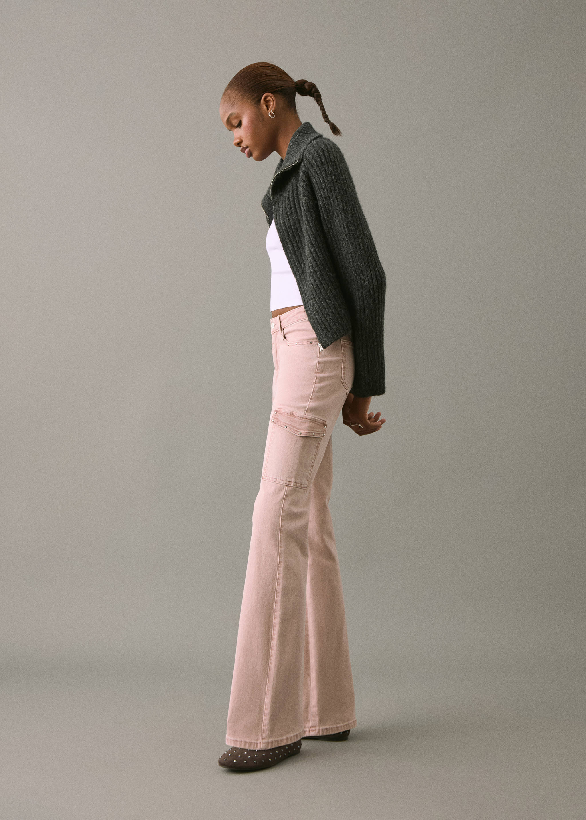 Studded skinny cargo jeans - Details of the article 2