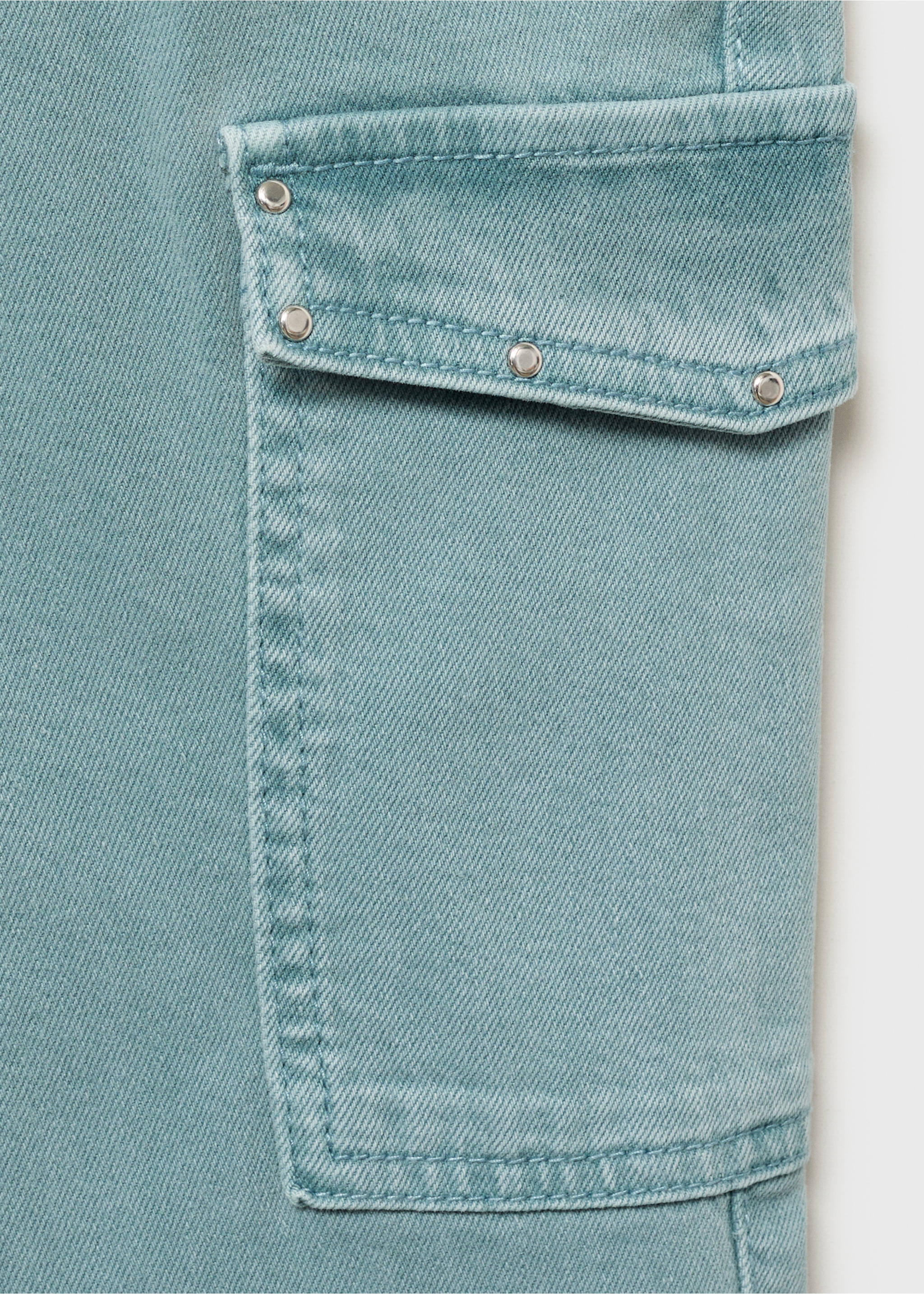 Ausgestellte Cargo-Jeans - Detail des Artikels 8, Blau. Ref: 17054415-00.
