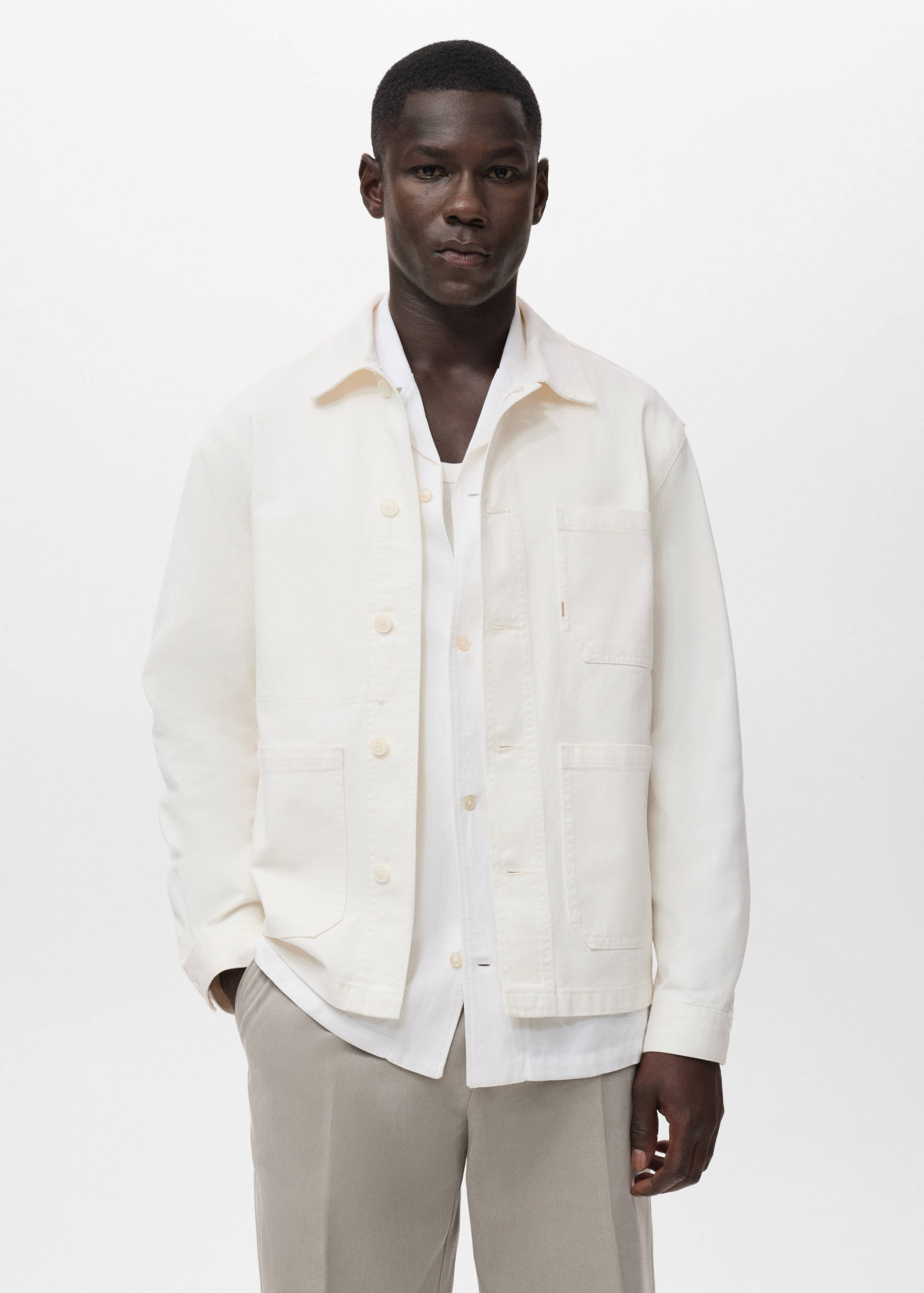 Veste en jean 100 % coton - Plan moyen