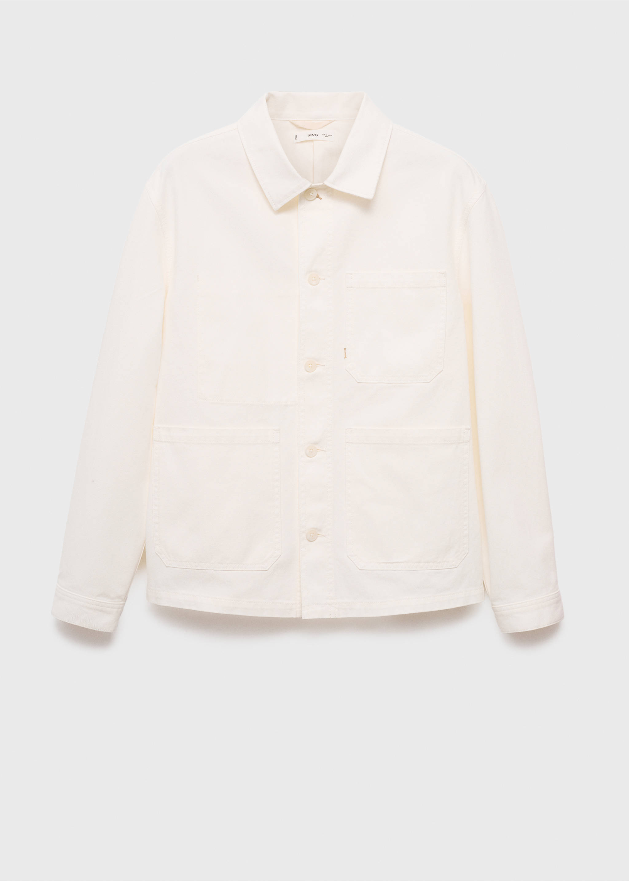 Džínová bunda ze 100% bavlny - Zboží bez modelu, Šedobílá. Ref: 17054416-00.