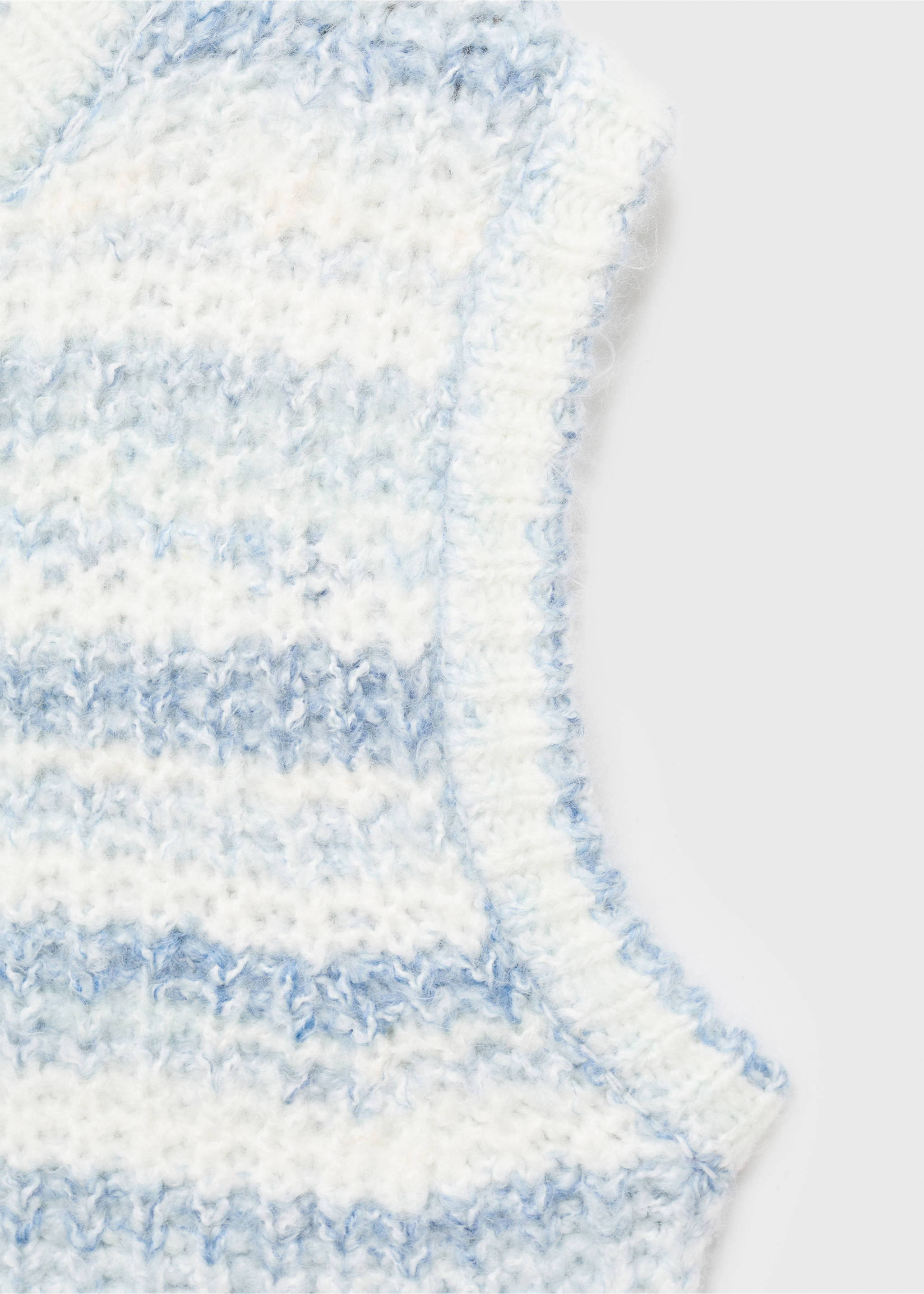 Gilet maille rayures - Détail de l'article 8, Bleu ciel. Ref: 17054417-00.