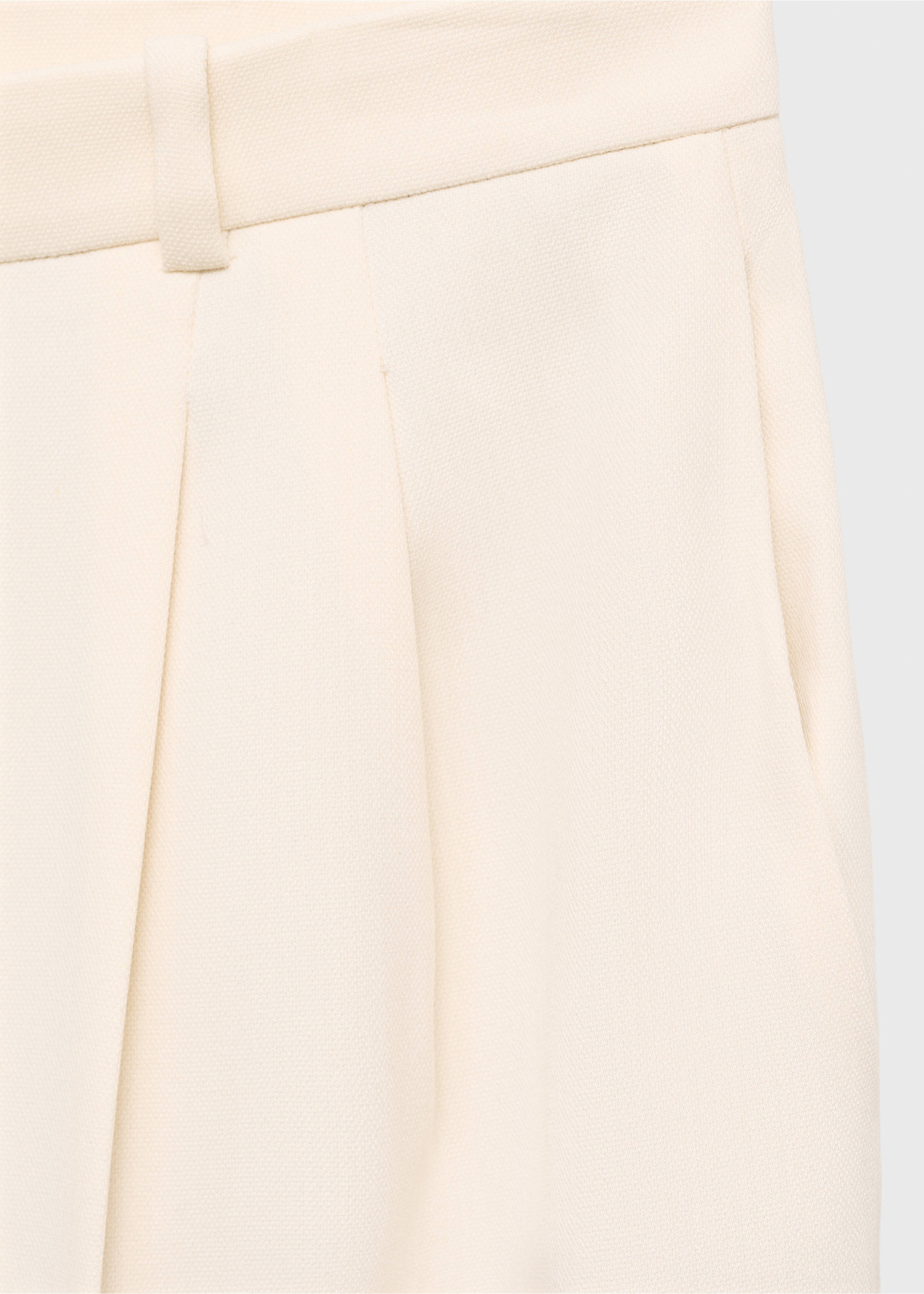 Straight-fit pleated trousers - Details of the article 0, Ice Grey. Ref: 17054422-00.