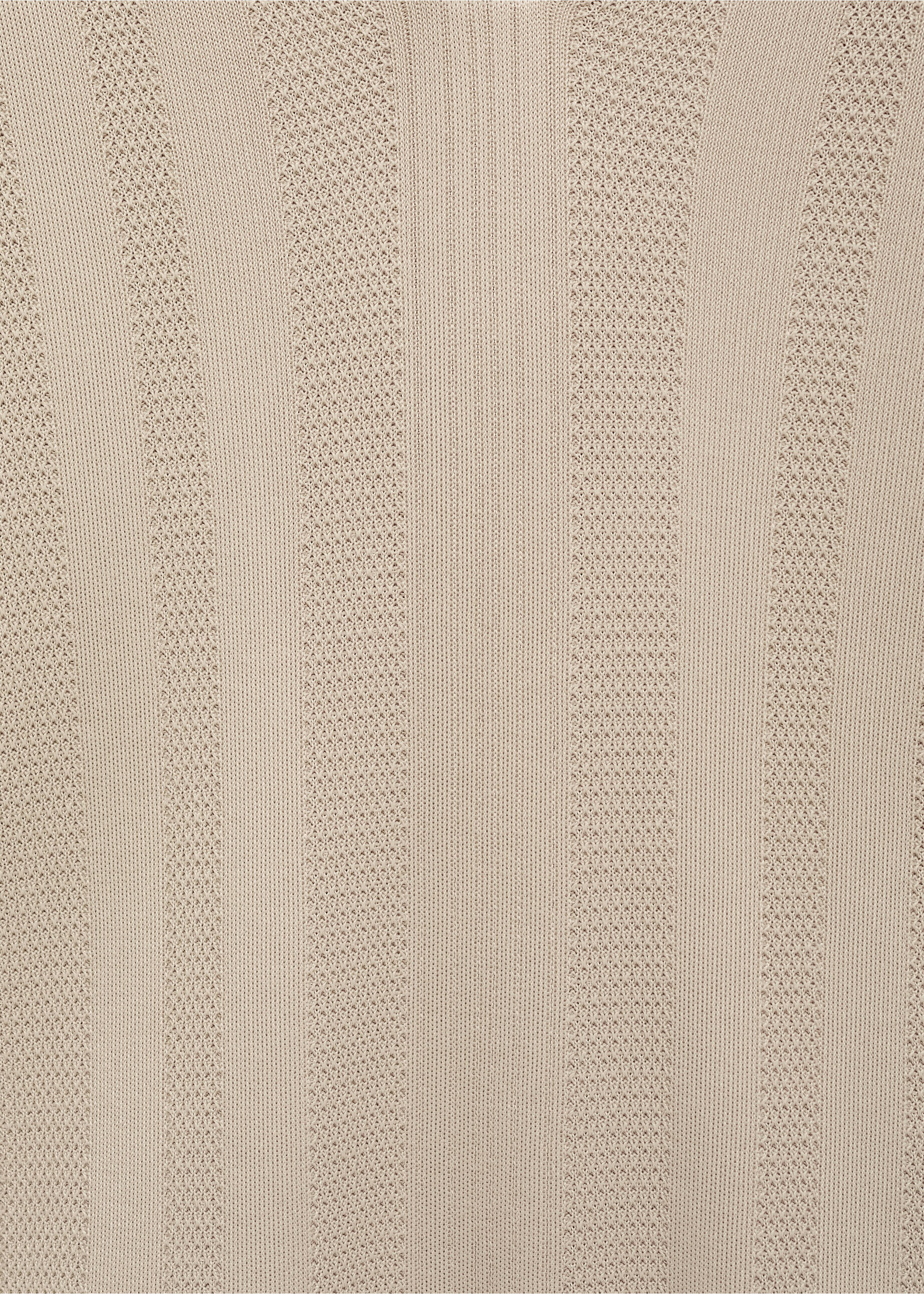 Ribbed knit polo shirt - Details of the article 0, Light/Pastel Grey. Ref: 17054424-00.