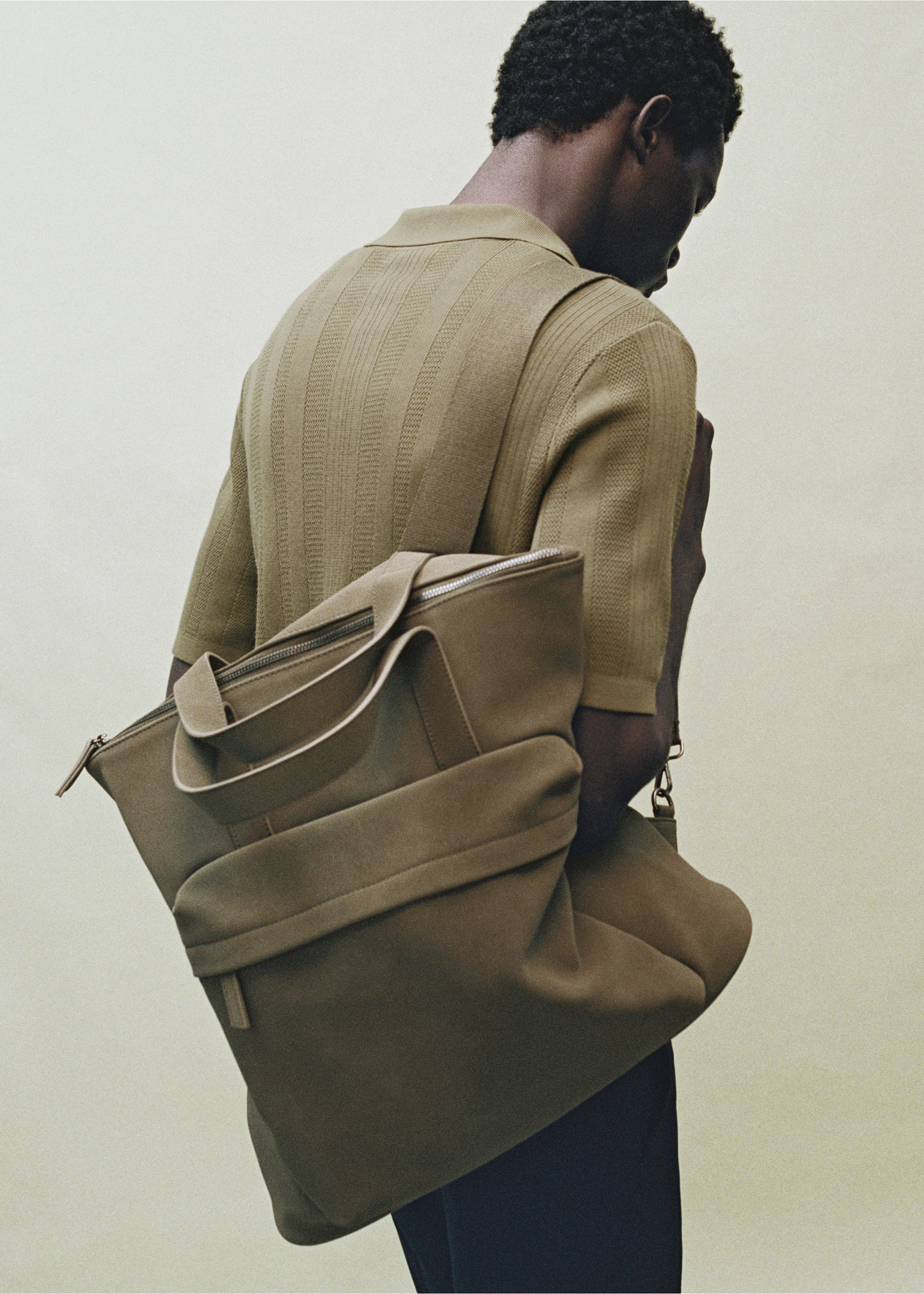 Multi-functional backpack with pockets - General plane, Khaki. Ref: 17054425-00.