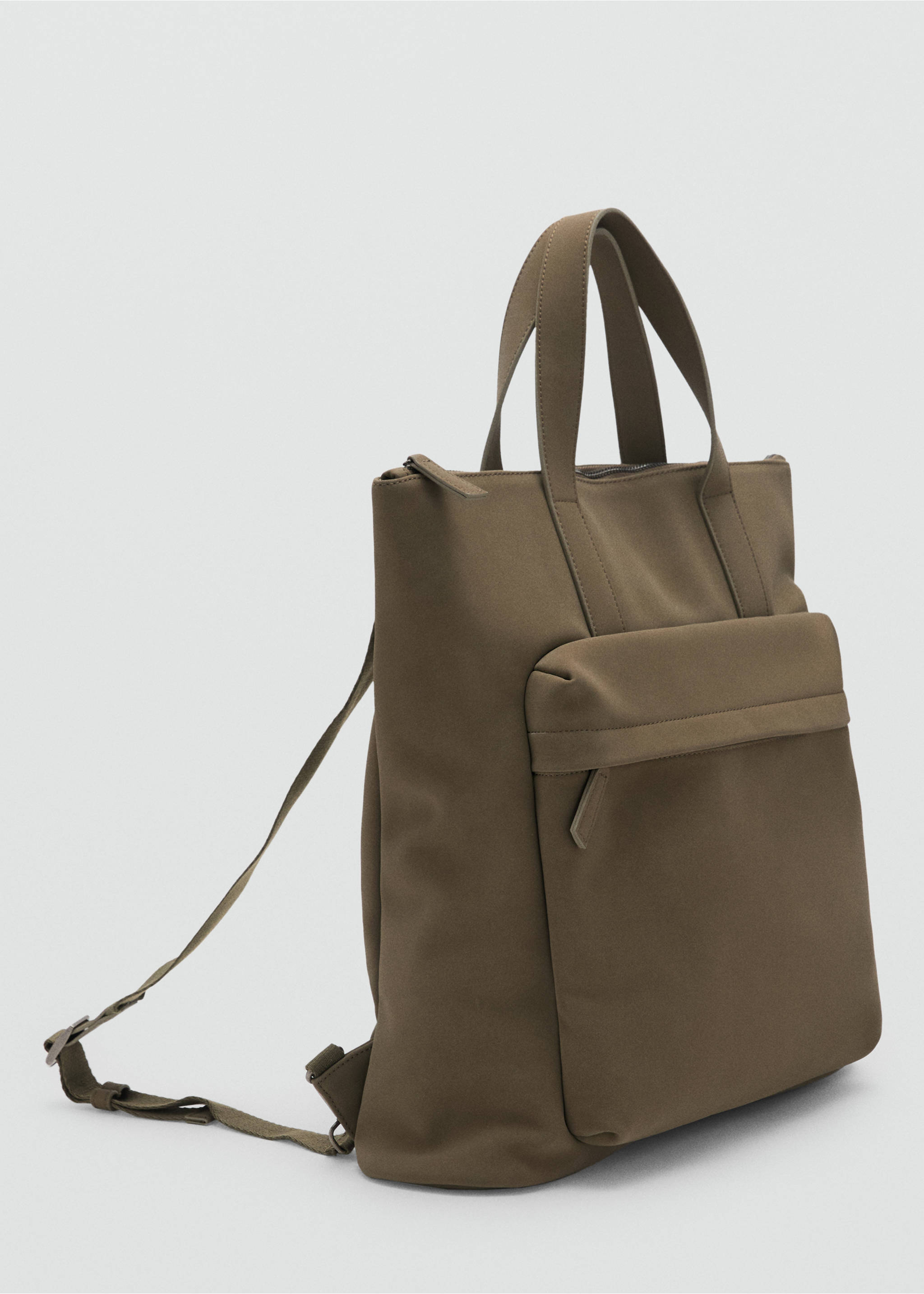 Multi-functional backpack with pockets - Medium plane, Khaki. Ref: 17054425-00.