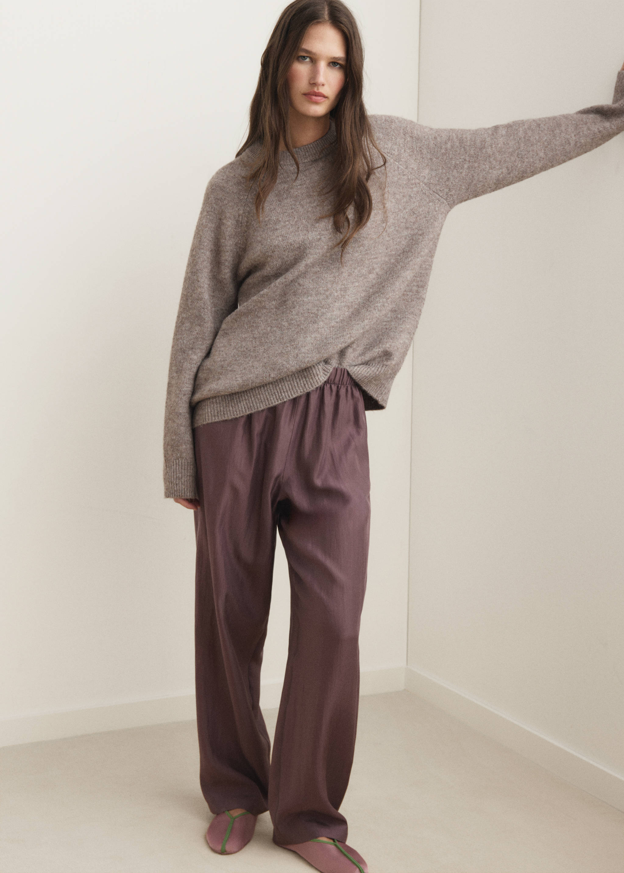 Pull-over maille chinée - Plan général
