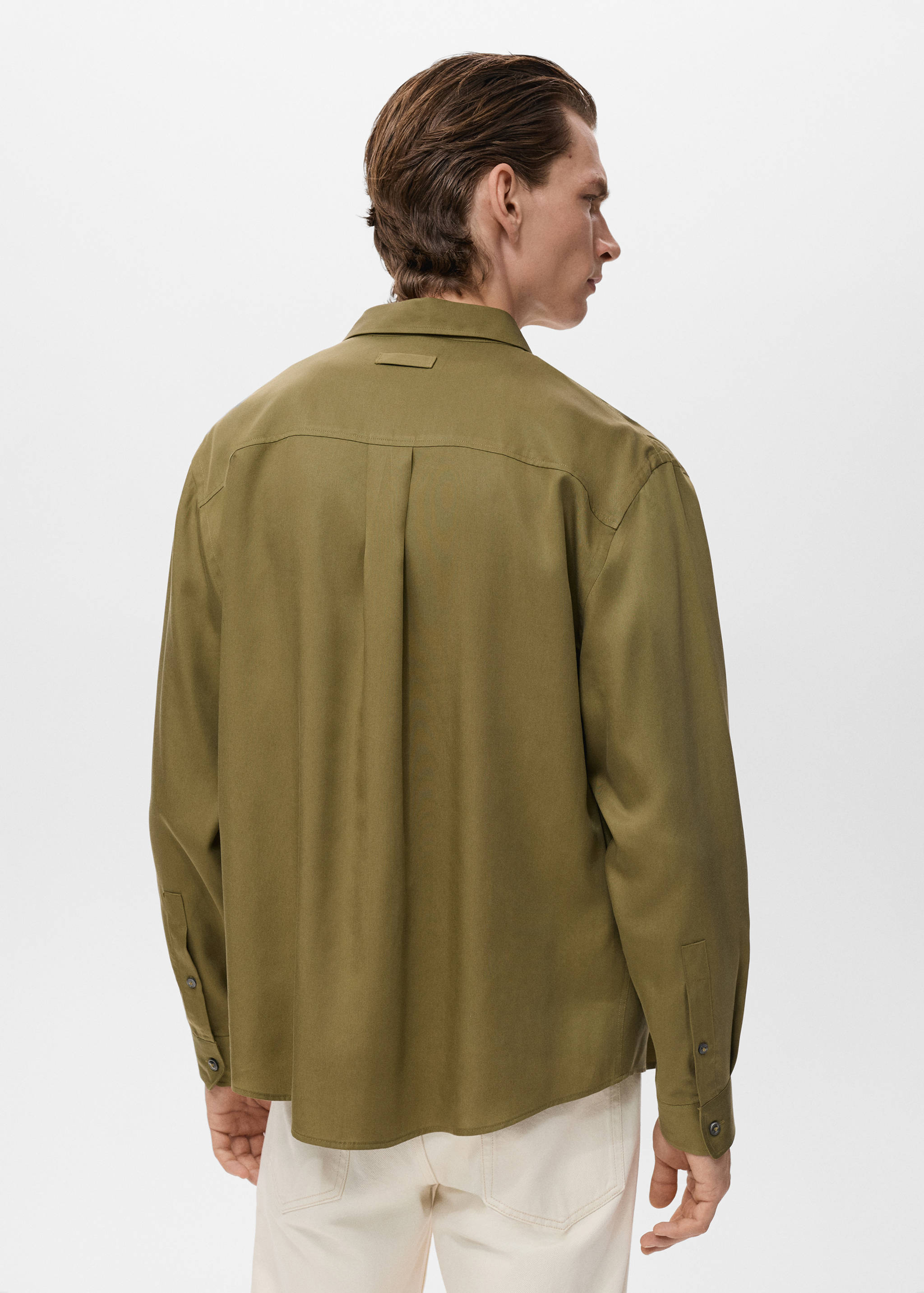 Overhemd 100% lyocell met borstzak - Achterkant van het artikel