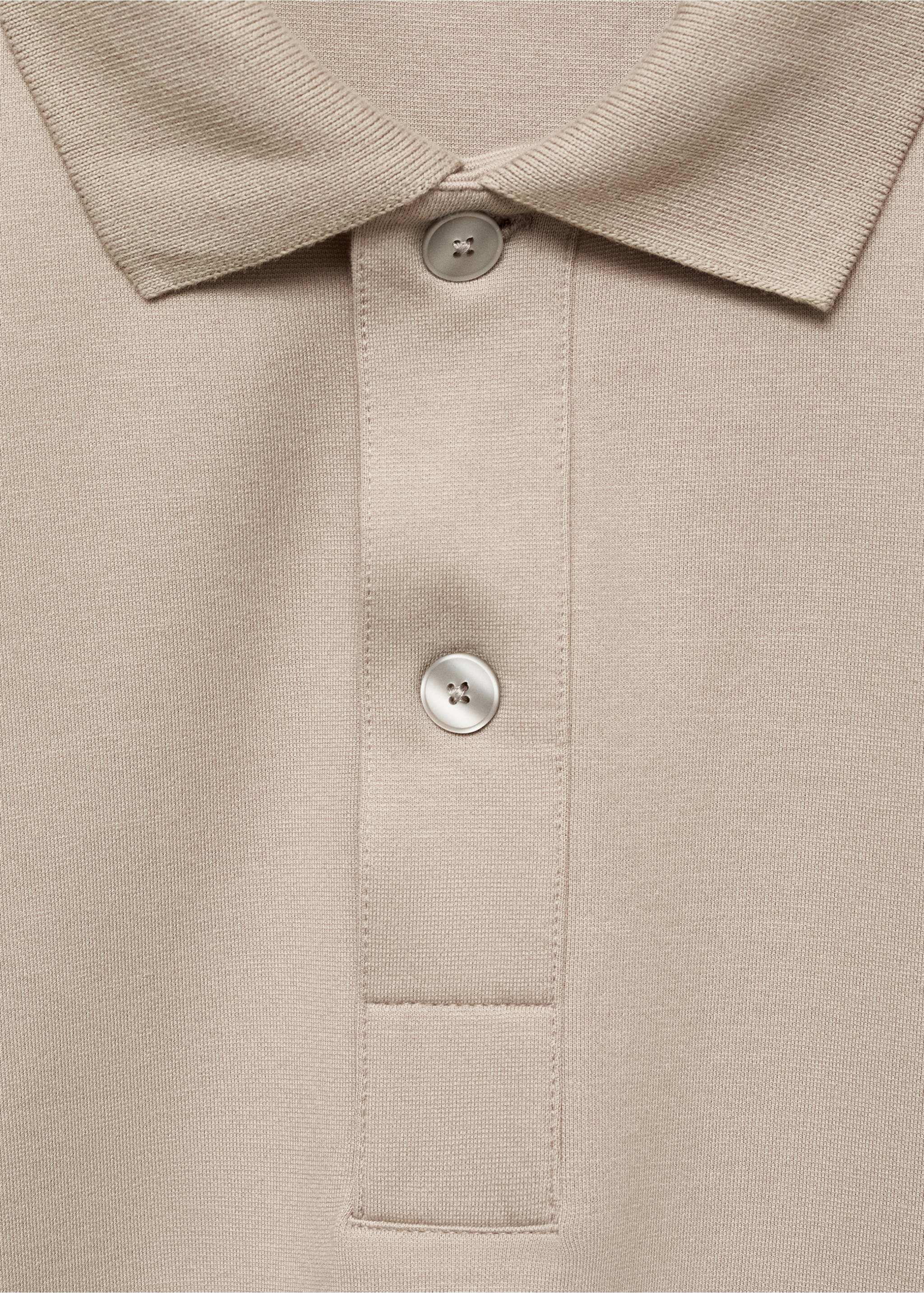 Relaxed-fit cotton polo - Details of the article 8, Light/Pastel Grey. Ref: 17054432-00.