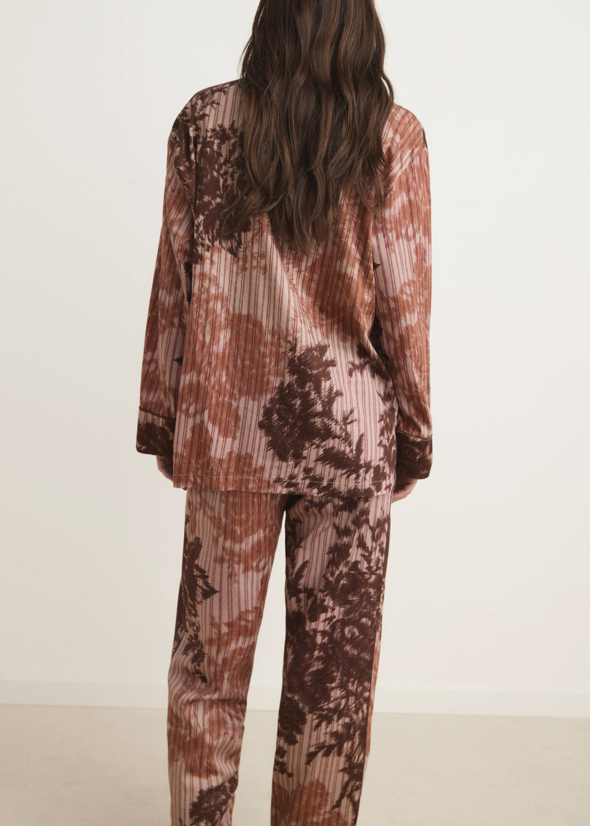 Camisa pijama estampado difuminado - Reverso del artículo