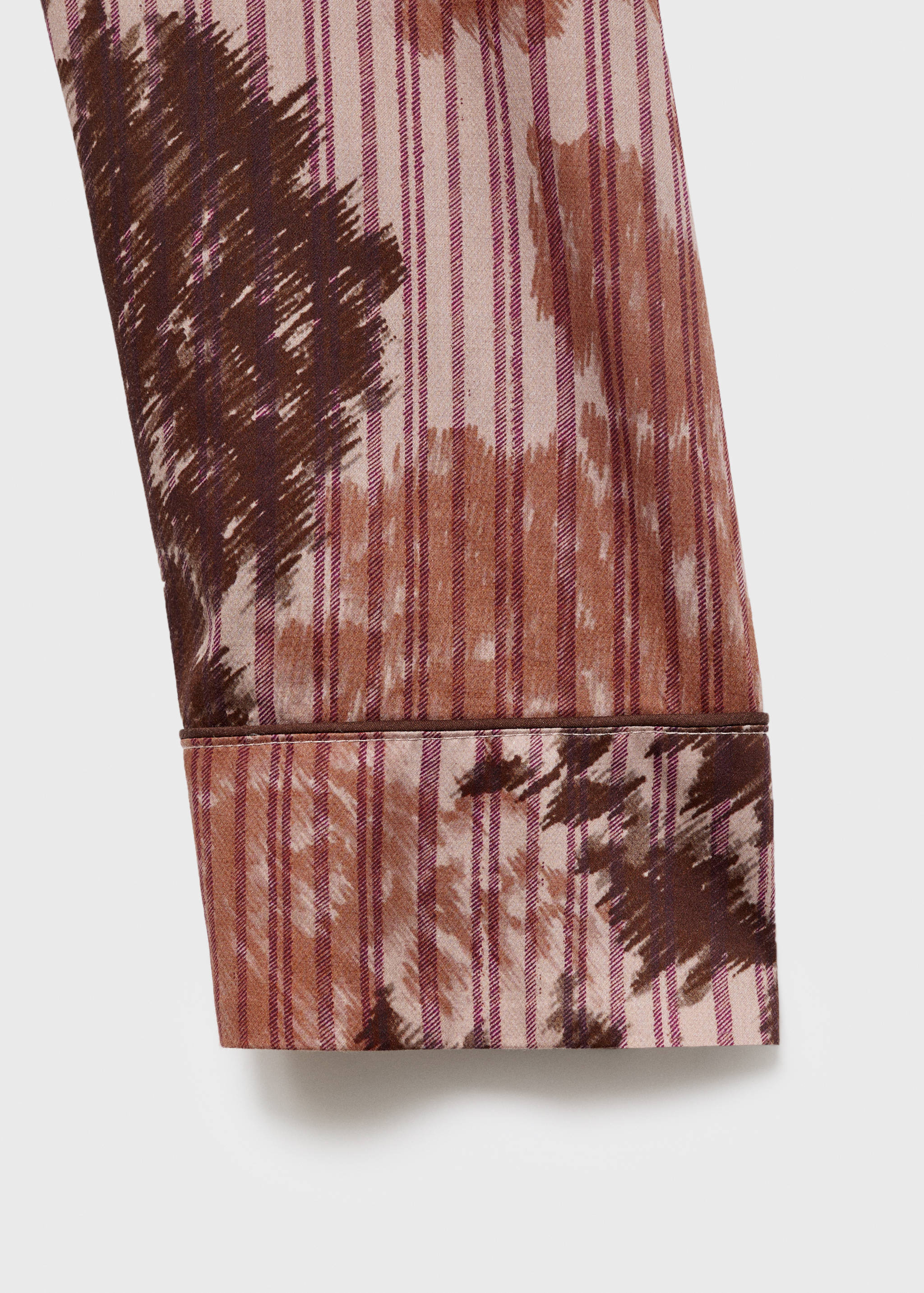 Camisa pijama estampado difuminado - Detalle del artículo 0