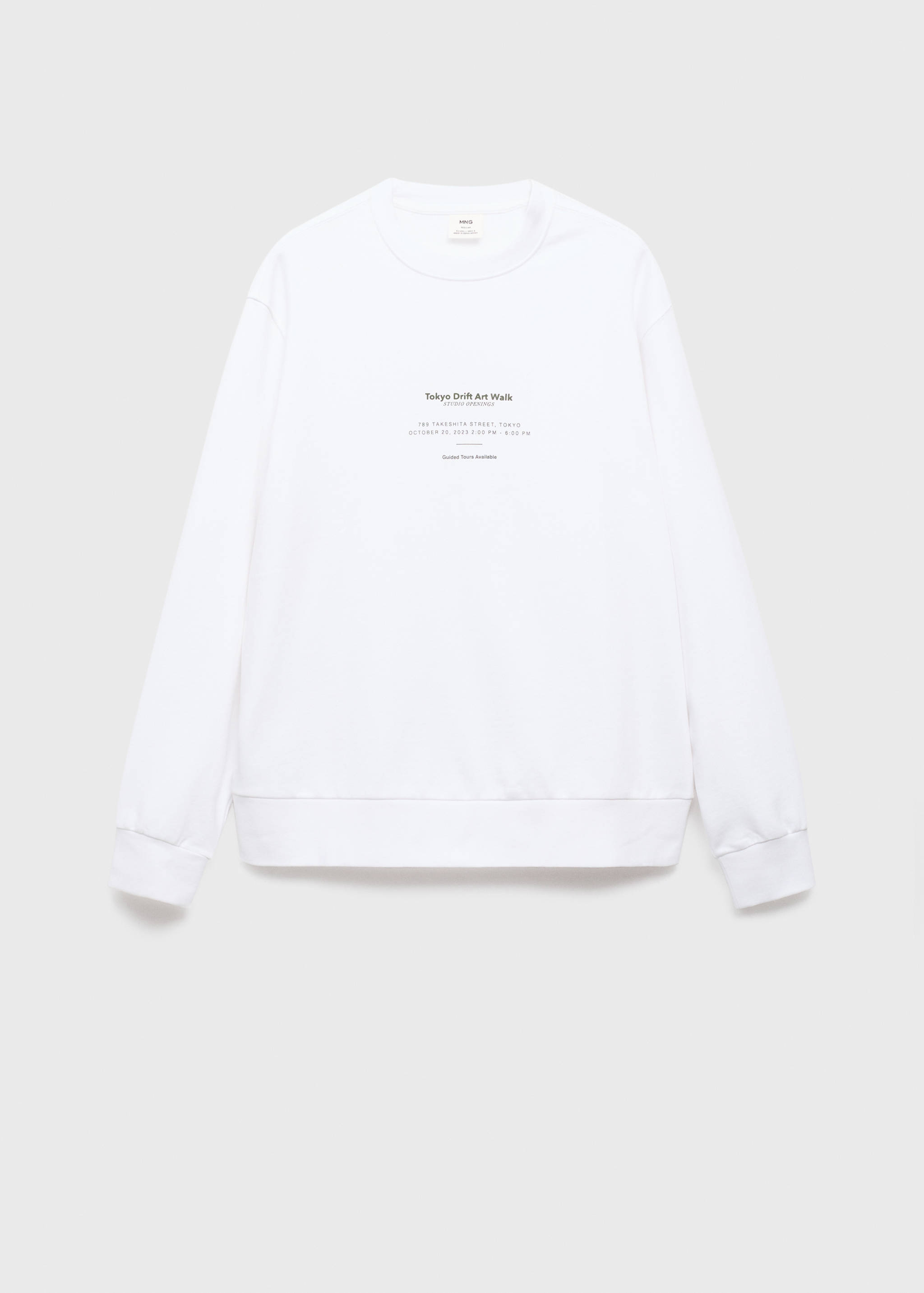 Sweat-shirt 100 % coton texte - Article sans modèle