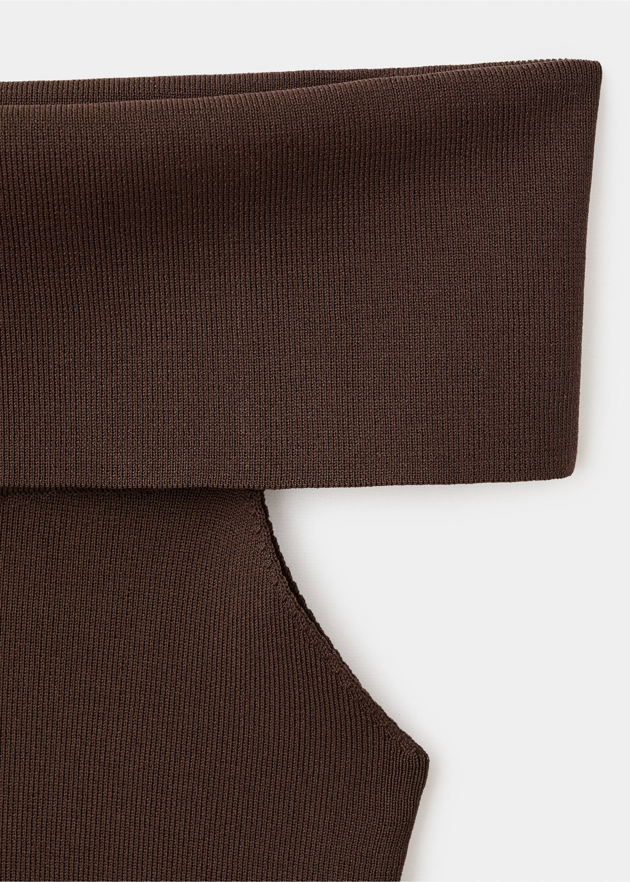 Top bustier maille - Détail de l'article 8, Chocolat. Ref: 17054444-00.