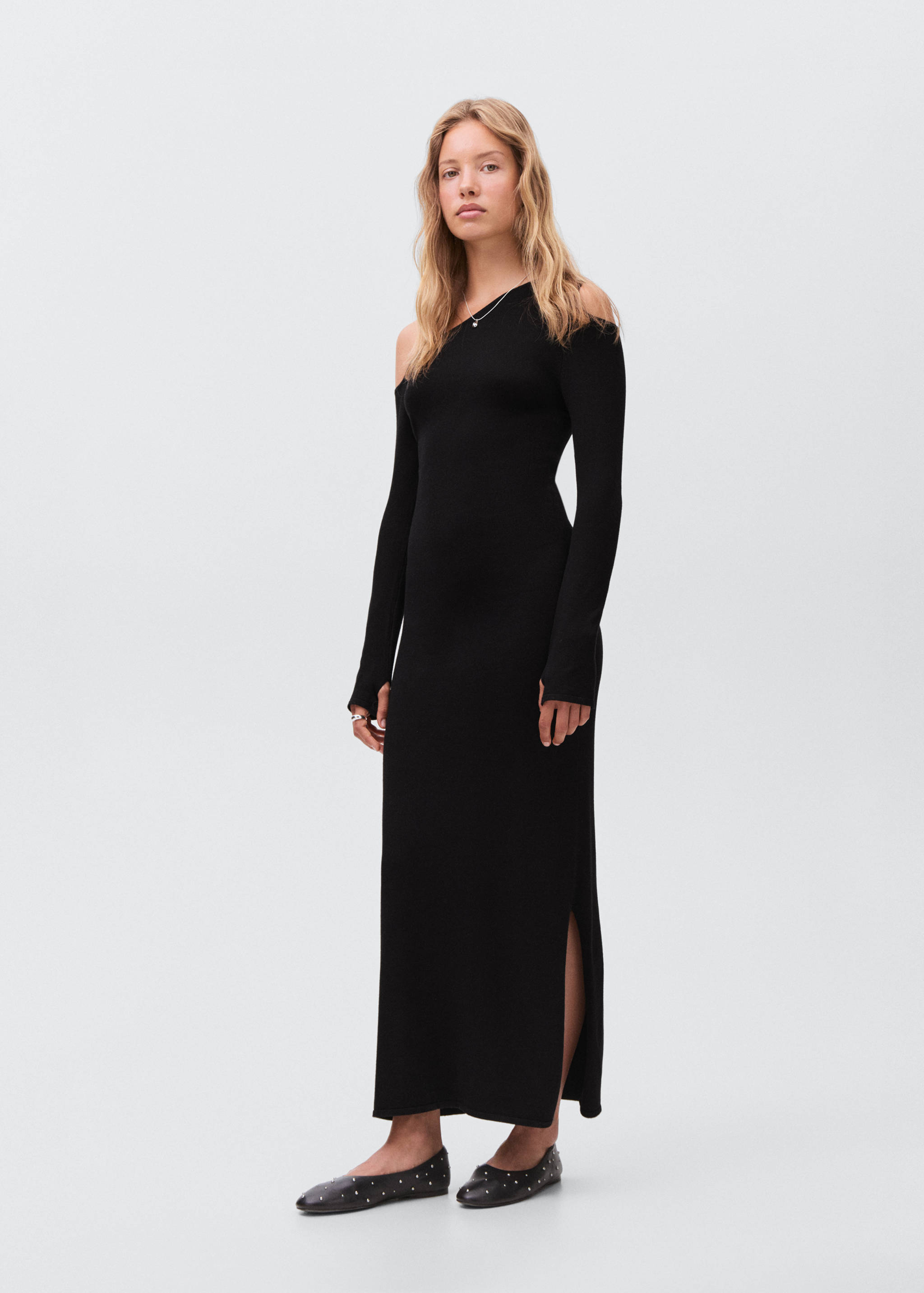 Asymmetrisk klänning cut-out - Allmän bild