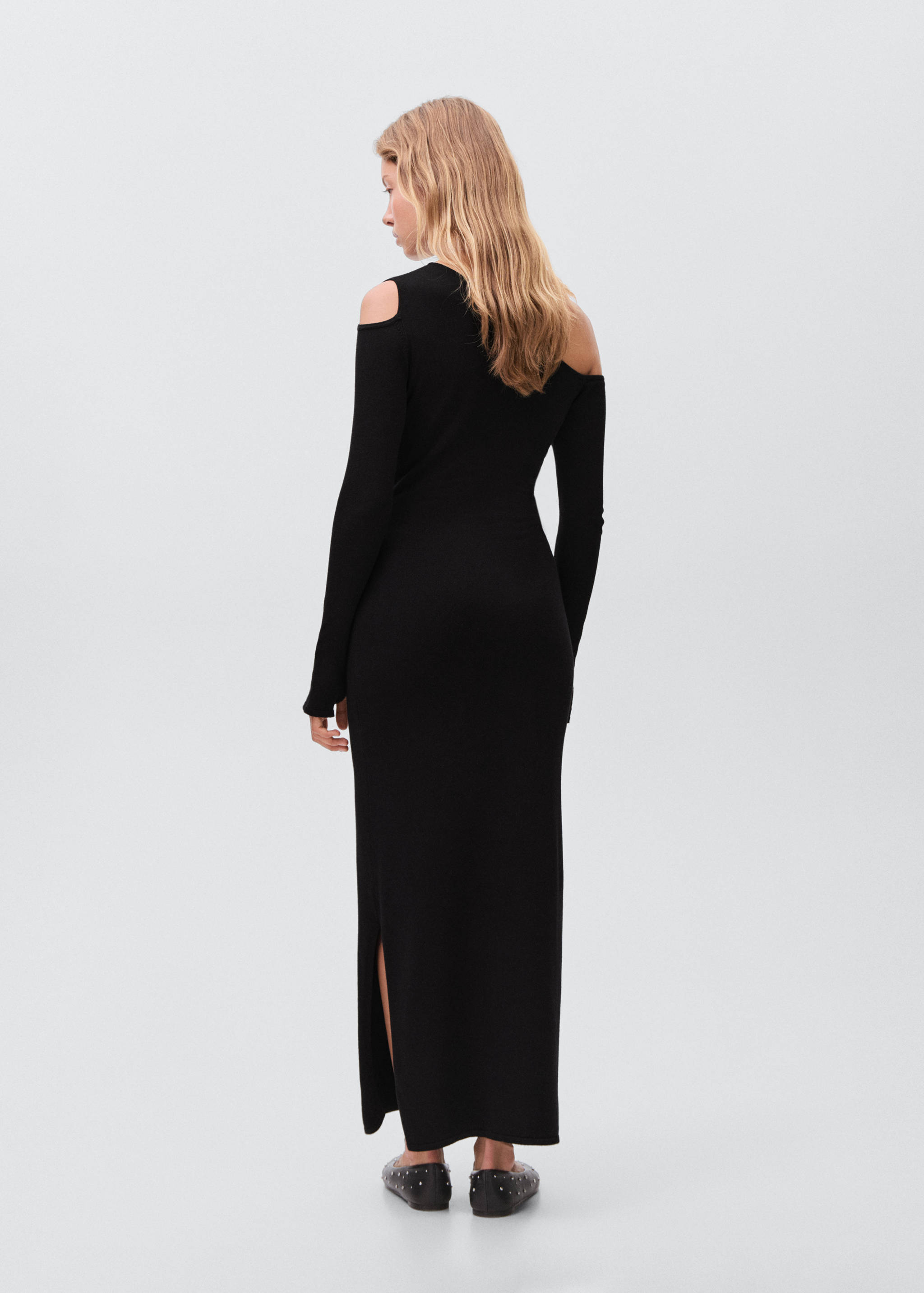 Asymmetrisk klänning cut-out - Artikelns baksida