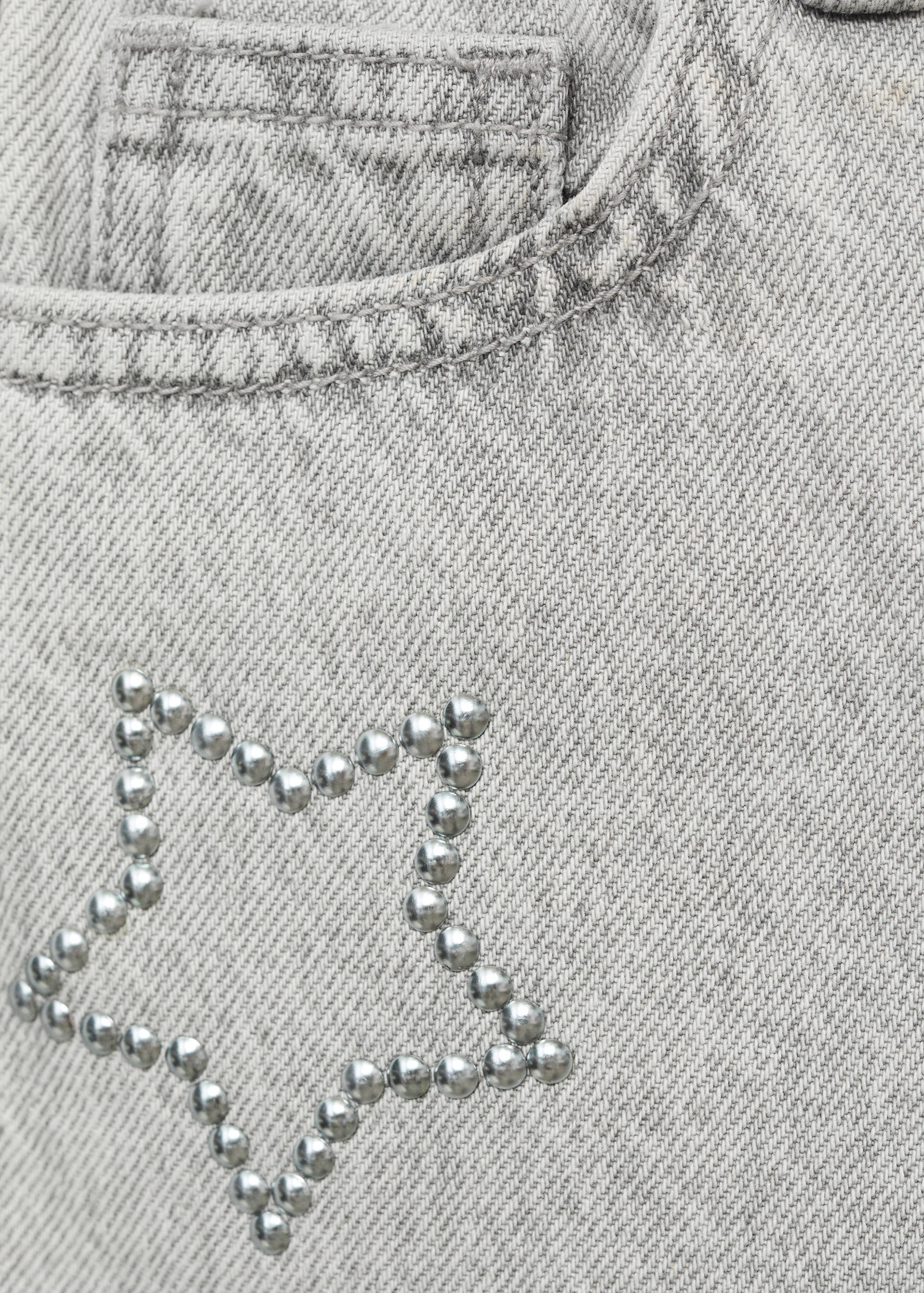 Wide leg jeans with stars - Details of the article 8