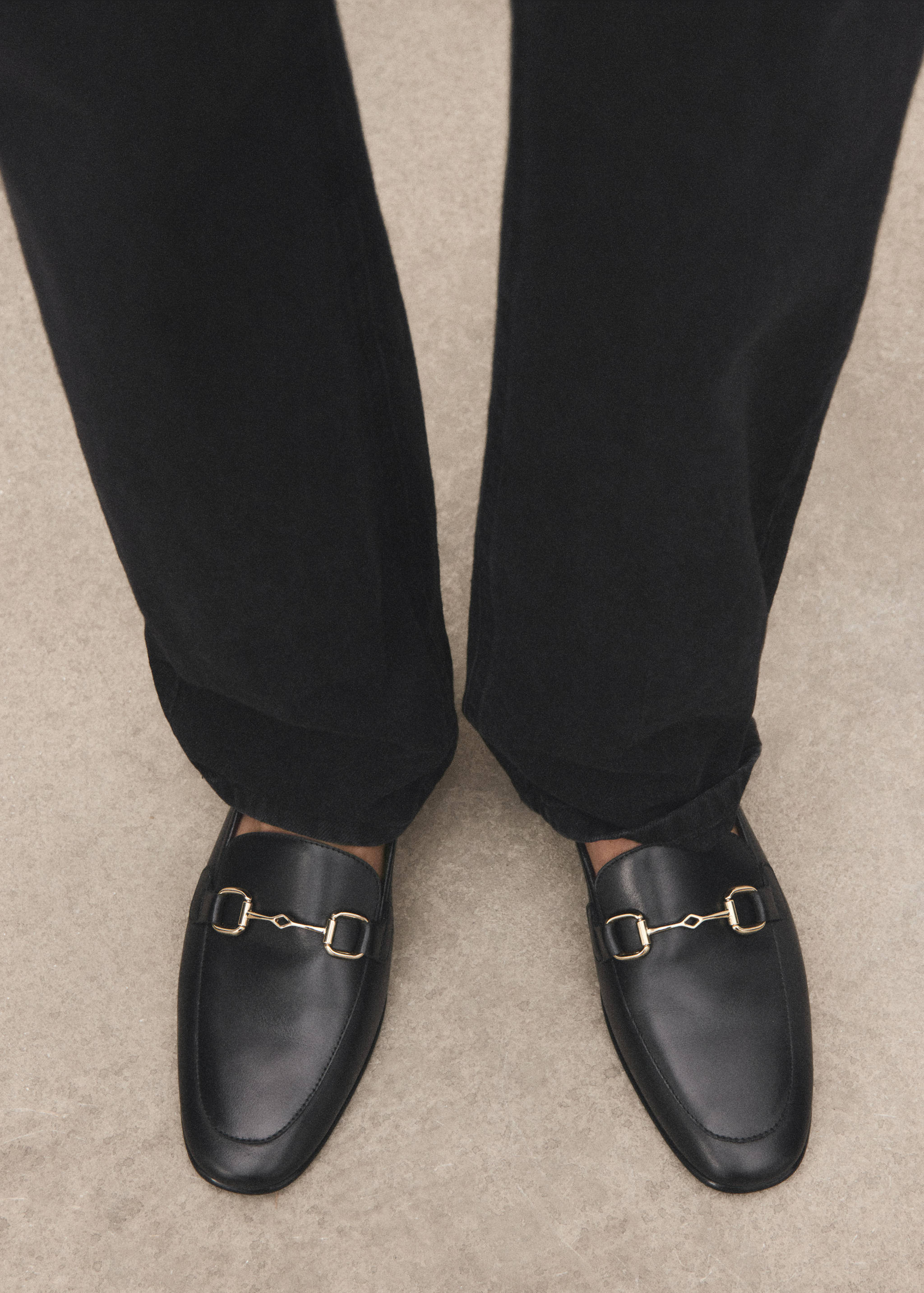 Leather loafer with buckle - Details of the article 9