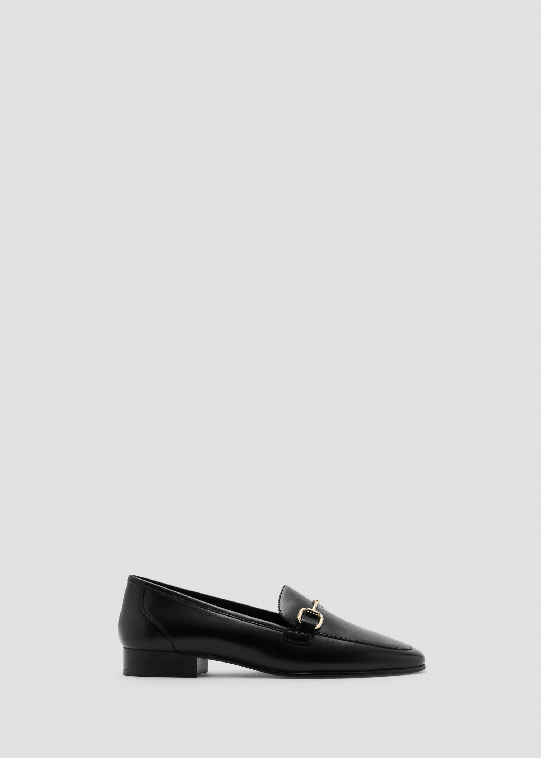 Leather loafer with buckle - Article without model, Black. Ref: 17054783-00.