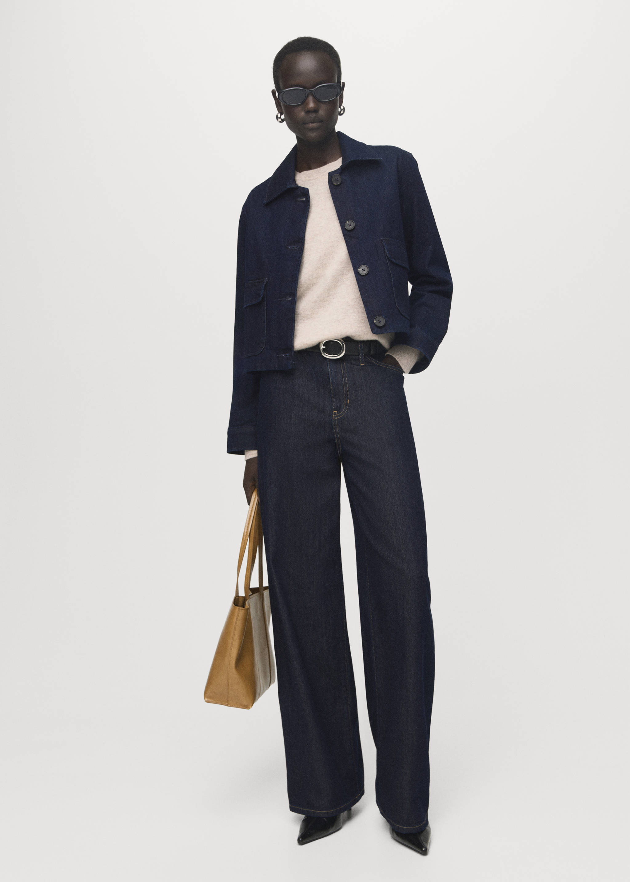 Jeansjacke mit Taschen - Allgemeine Ansicht