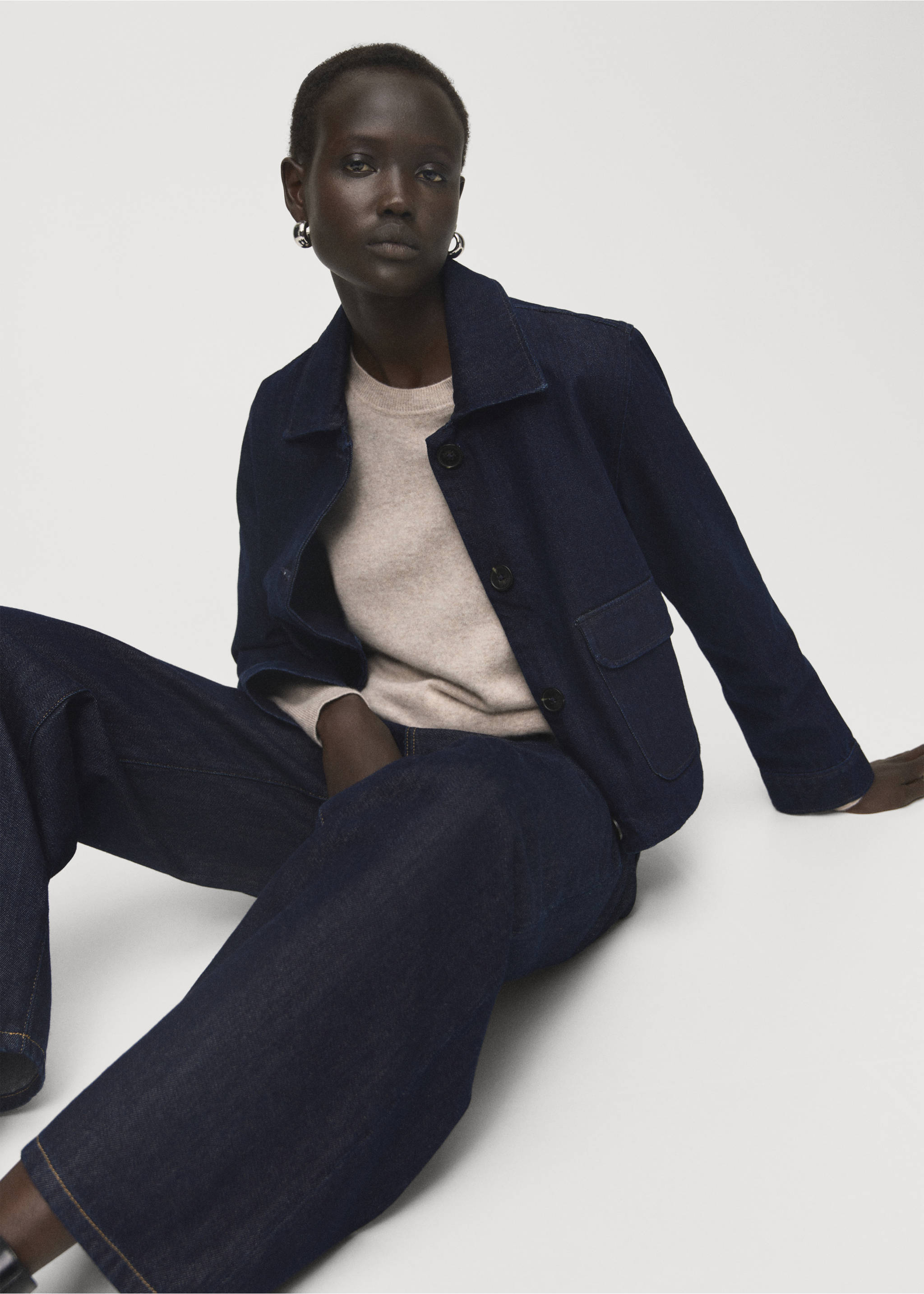 Jeansjacke mit Taschen - Detail des Artikels 1, Blau. Ref: 17054785-00.