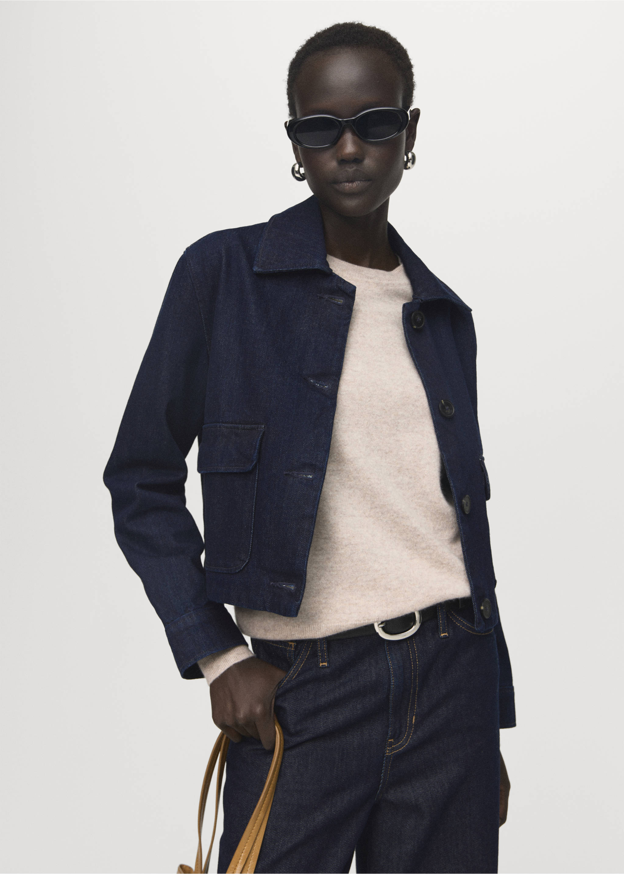 Jeansjacke mit Taschen - Detail des Artikels 2, Blau. Ref: 17054785-00.