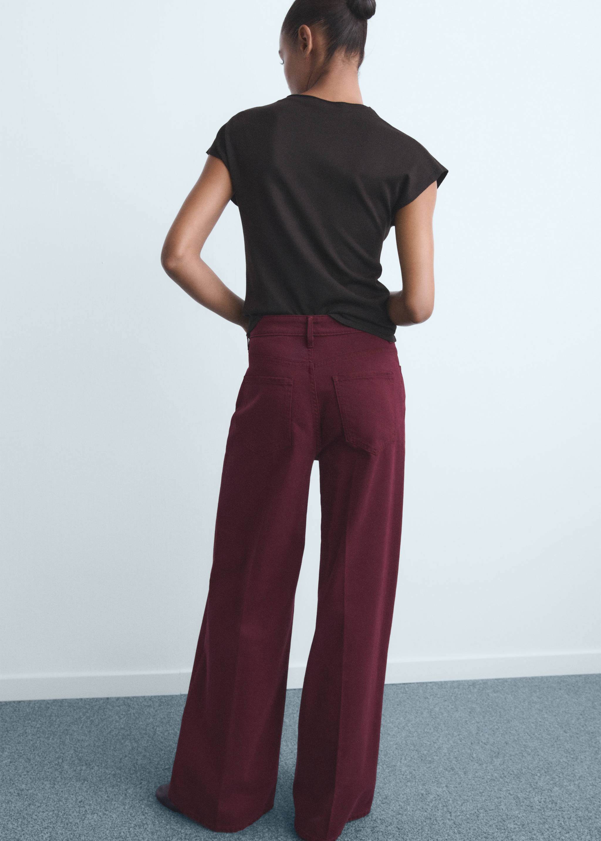 High-waisted wideleg jeans - Reverse of the article