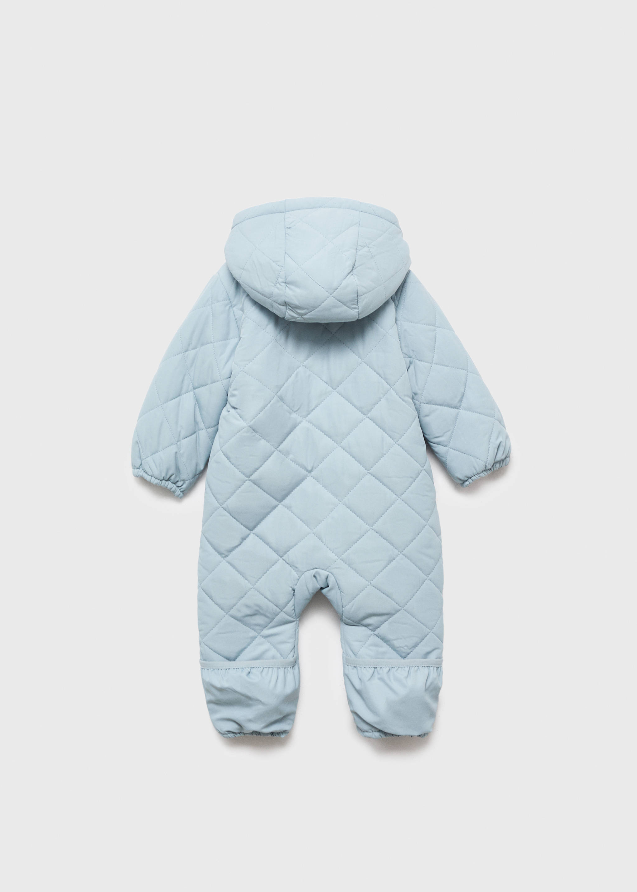Quilted sweatshirt with shearling lining - Reverse of the article
